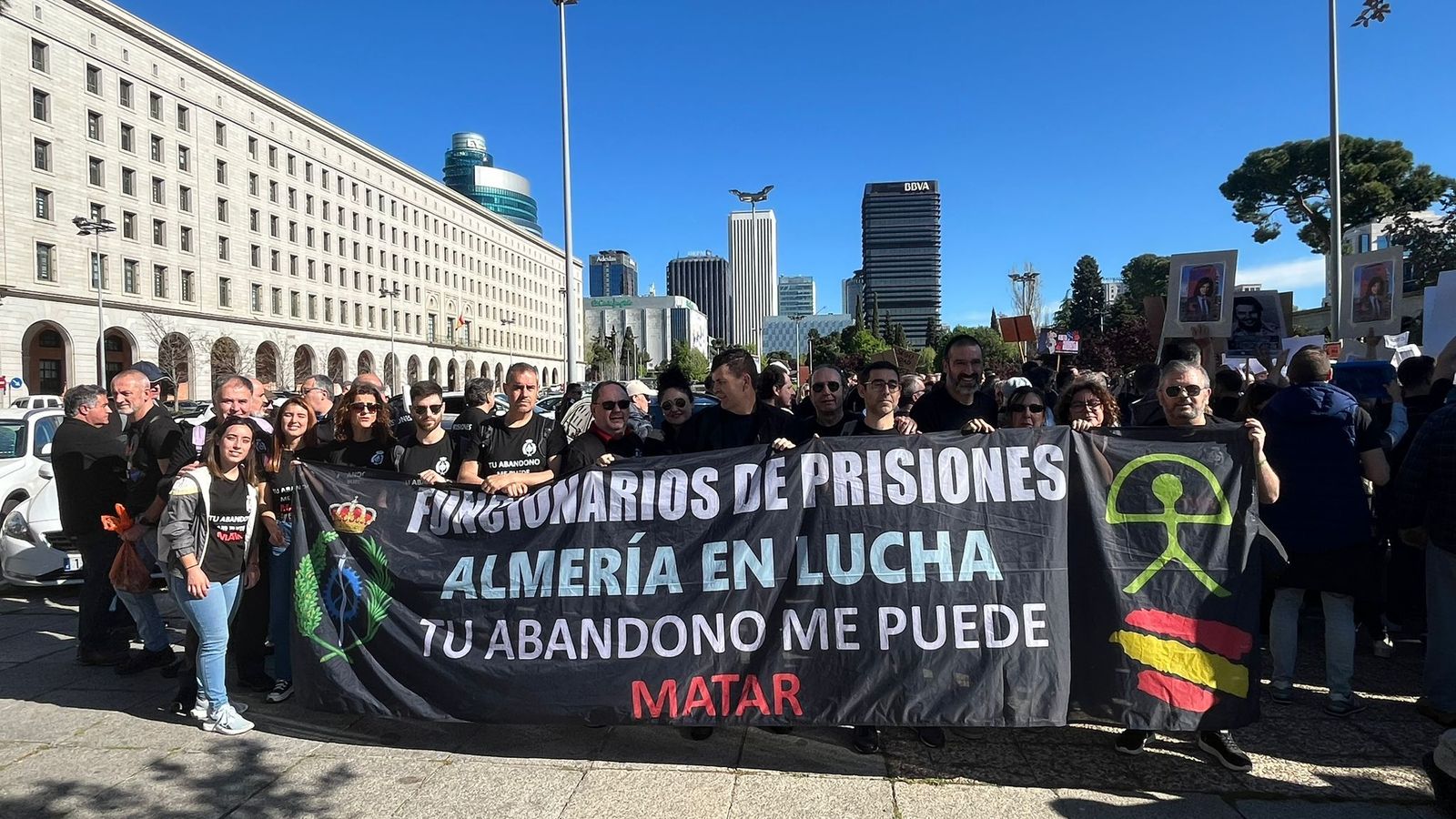 Manifestación en Madrid de los funcionarios.