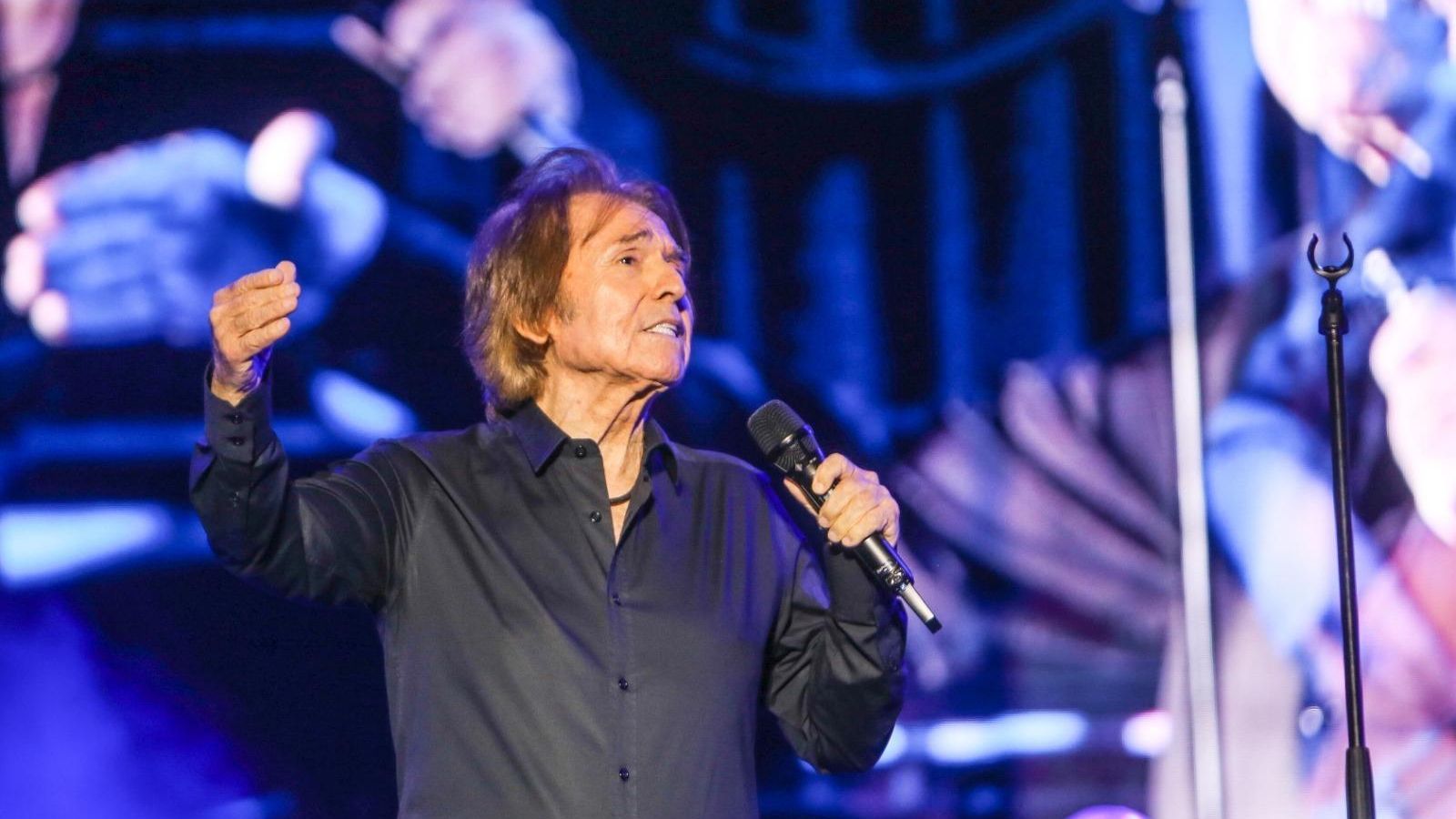 Raphael, en uno de sus conciertos.