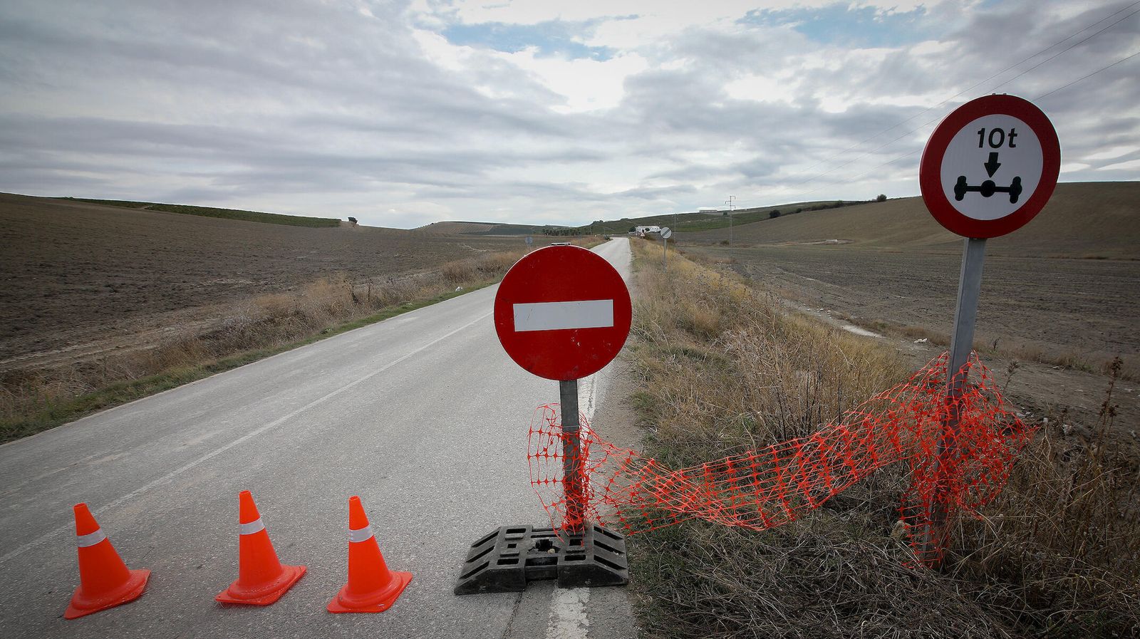La carretera de El Calvario, en una imagen de archivo