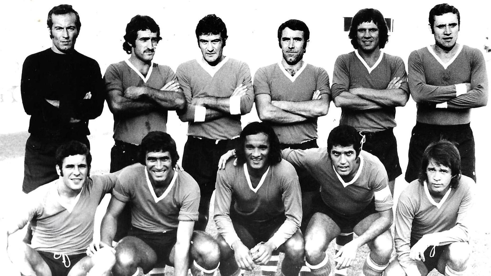 El once inicial del Real Betis Balompié contra el Ferencvaros en el Trofeo Costa del Sol de 1975