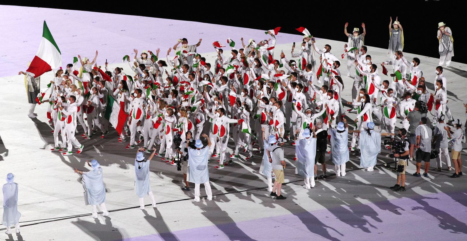 La ceremonia inaugural de los Juegos Olímpicos de Tokio 2020, en imágenes