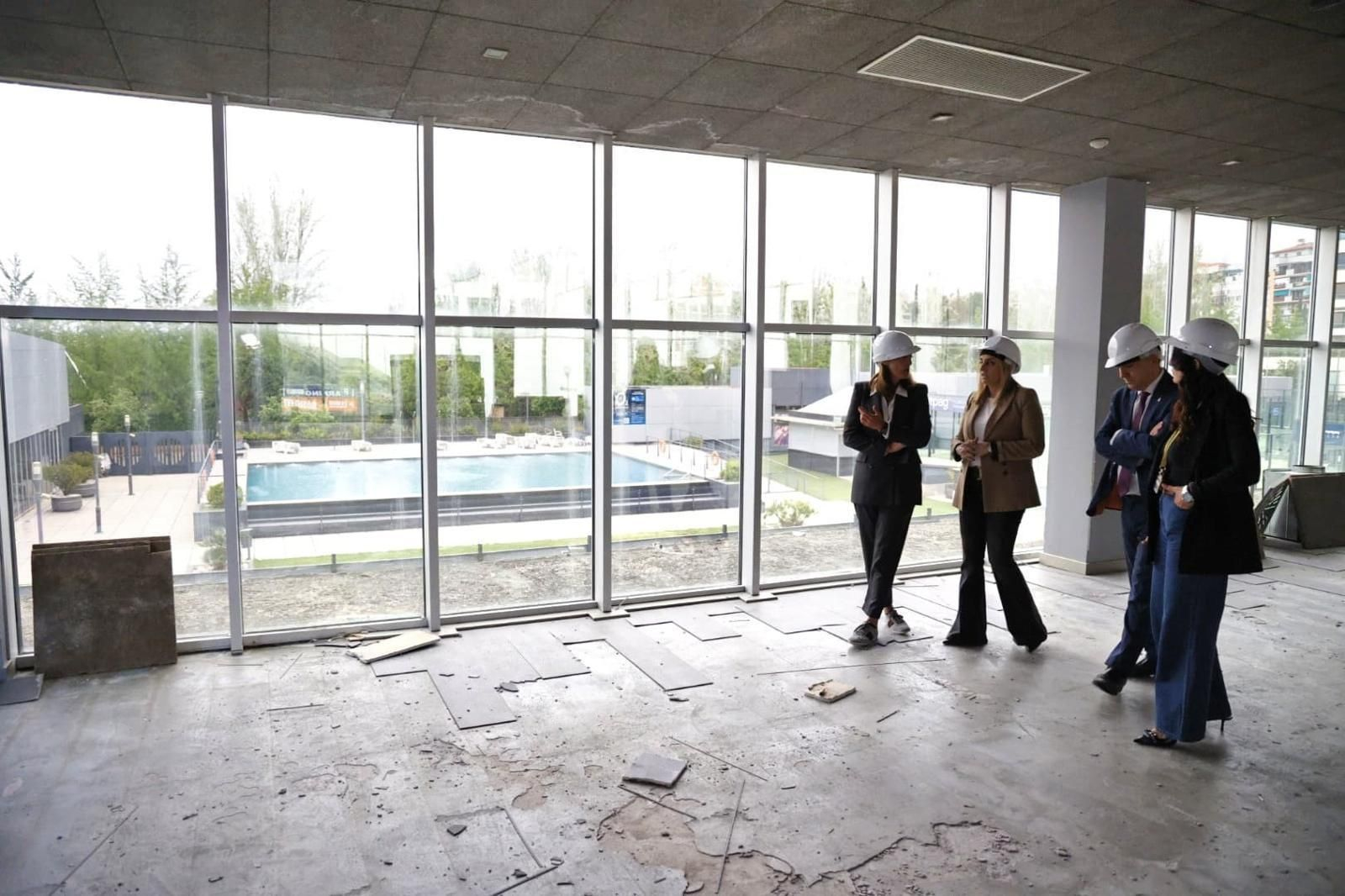 Visita a las obras en el O2.