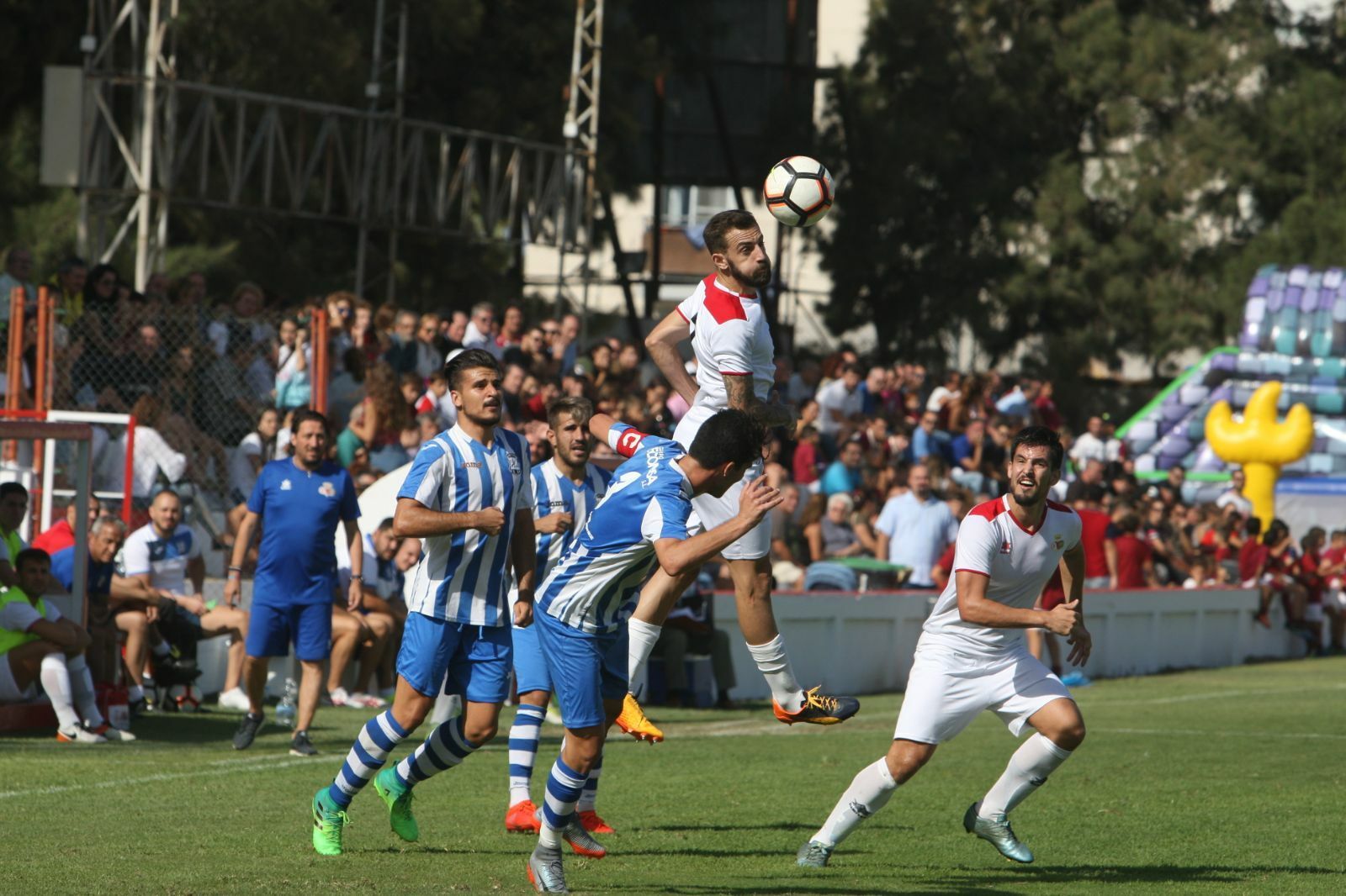 Manuel Piedrabuena, en el partido de la pasada temporada entre el Chiclana y el Jerez Industrial.