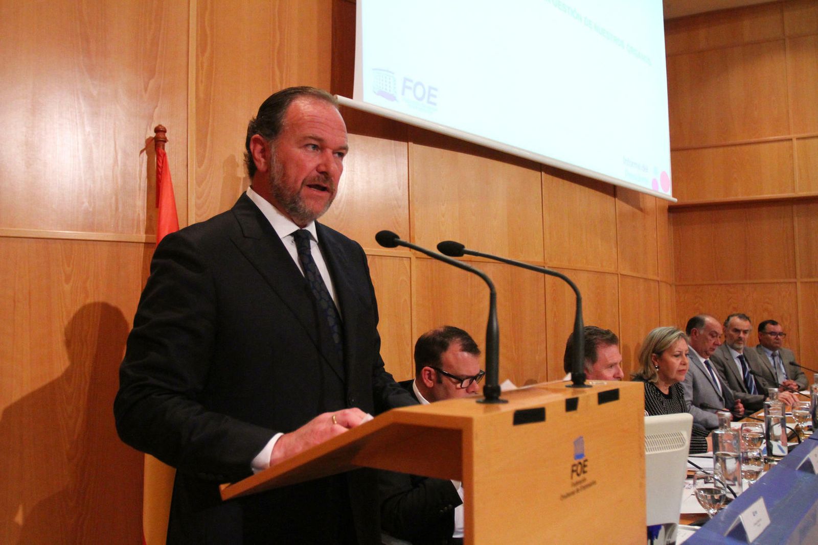 José Luis García-Palacios, durante su intervención esta mañana.