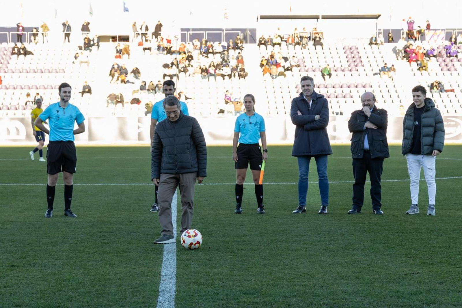 La euforia de la victoria in extremis del Real Jaén ante el Marbellí, en imágenes