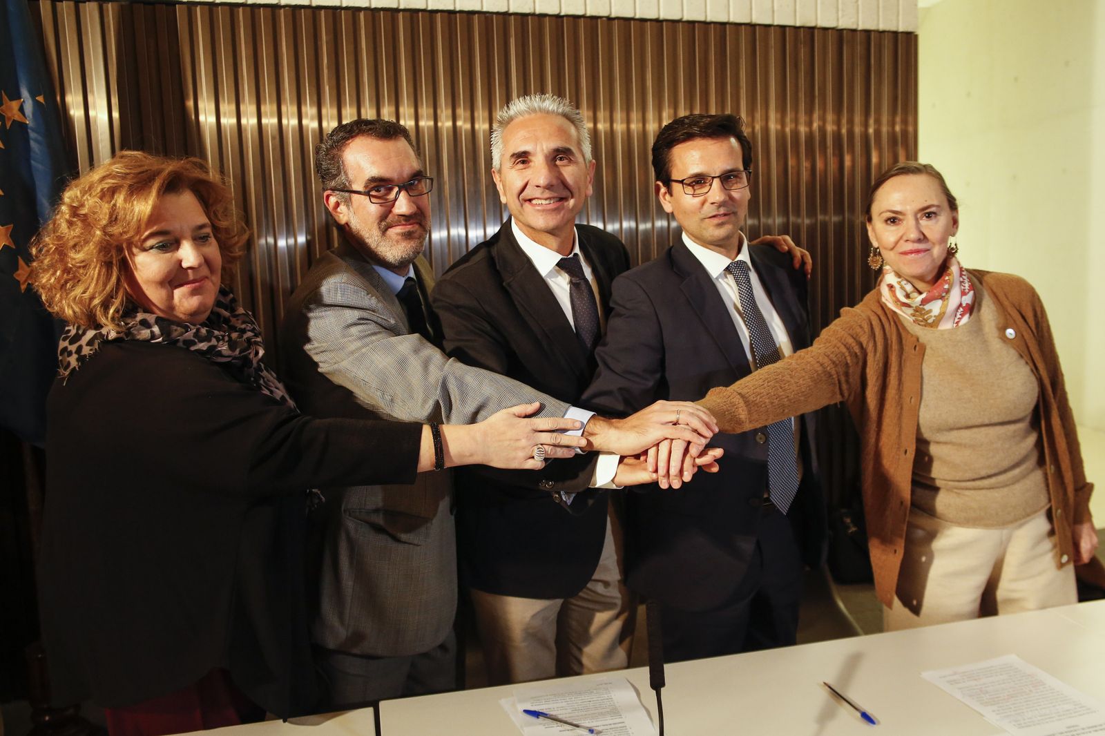 Firma del acuerdo final el pasado mes de diciembre.