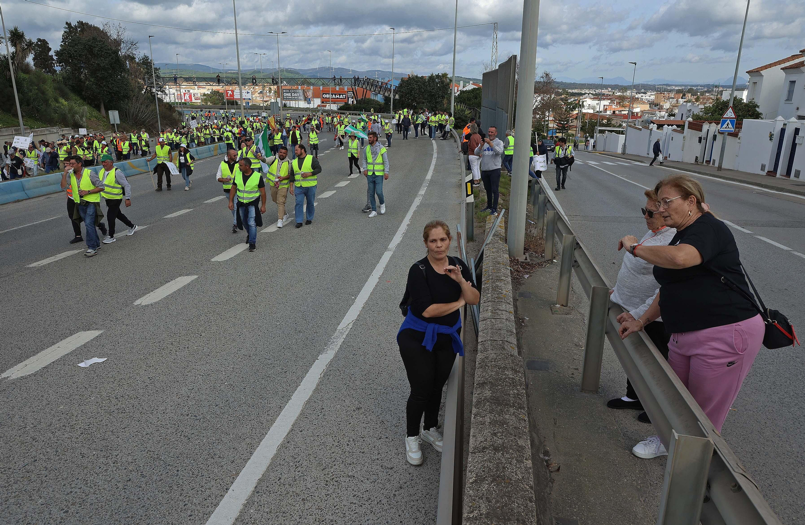 Imágenes de las protestas de los agricultores en Algeciras