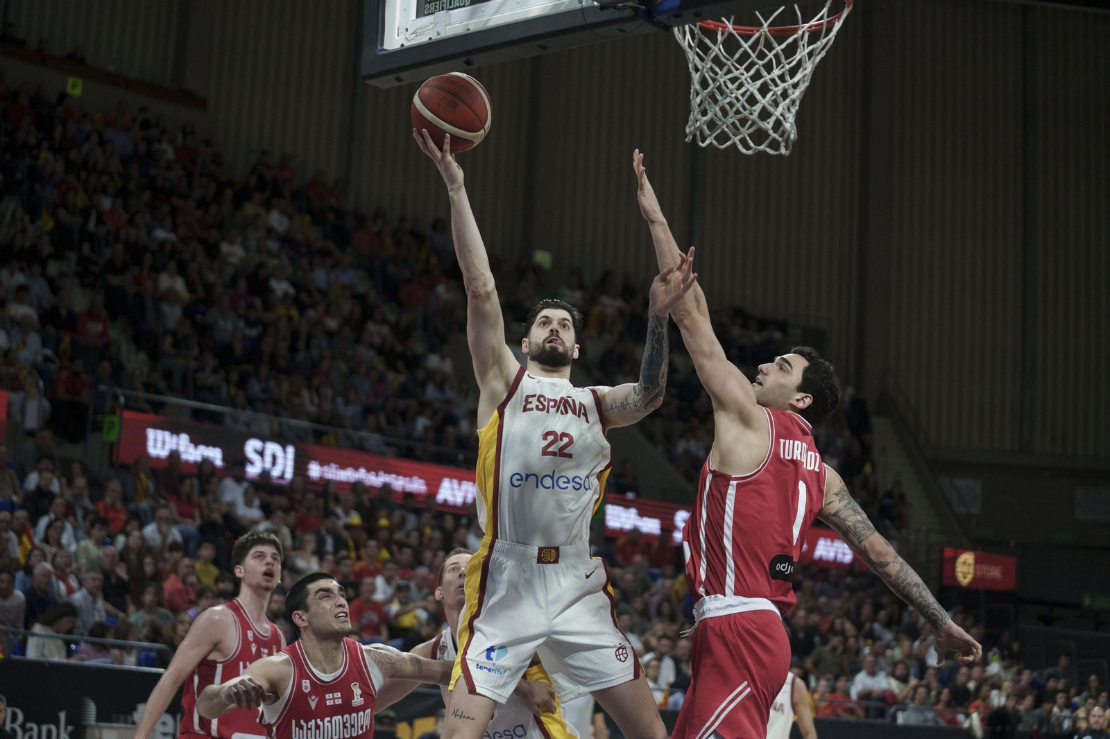 Las fotos del España-Georgia de baloncesto