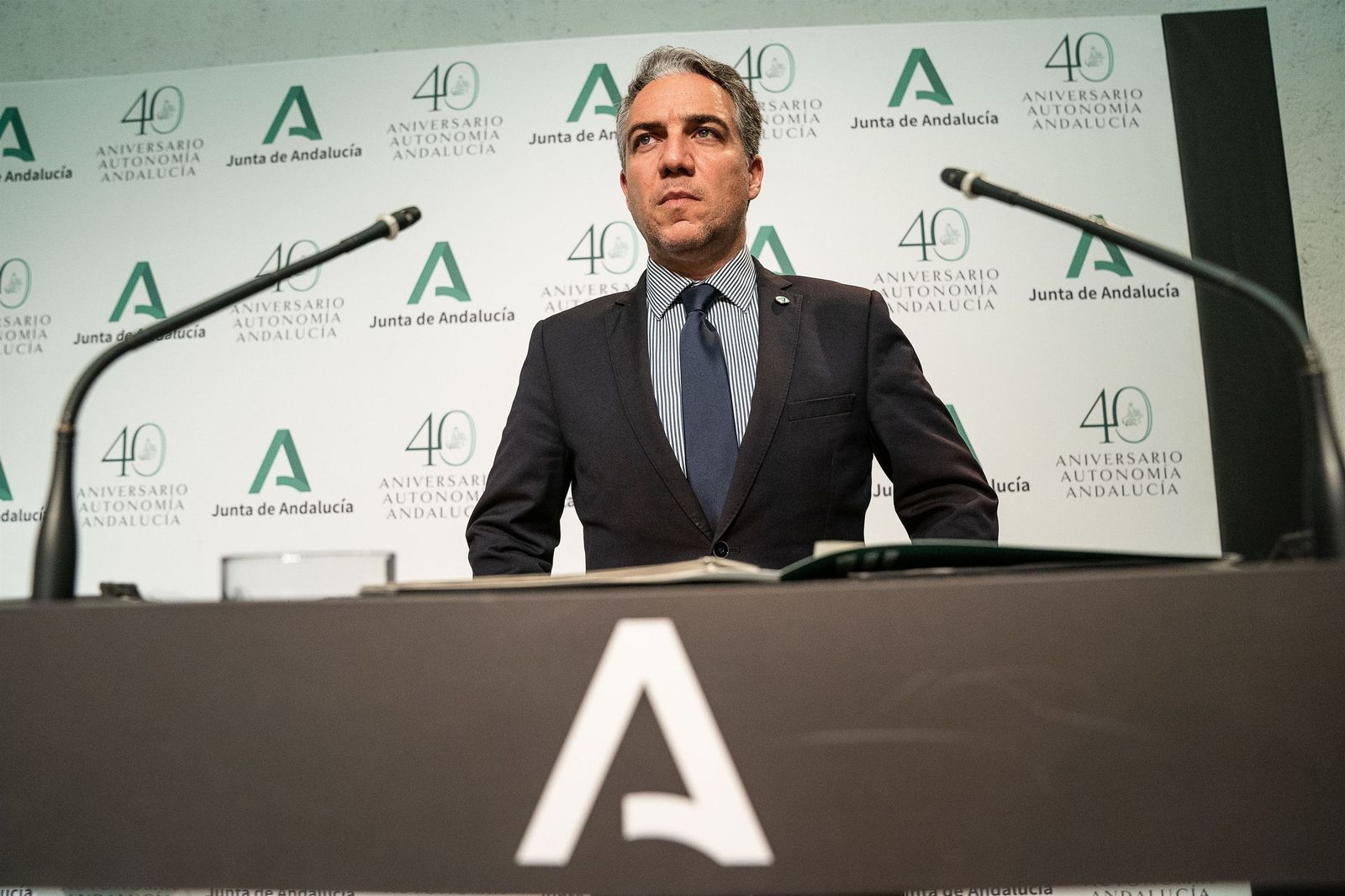 Elías Bendodo, consejero de Presidencia de la Junta de Andalucía