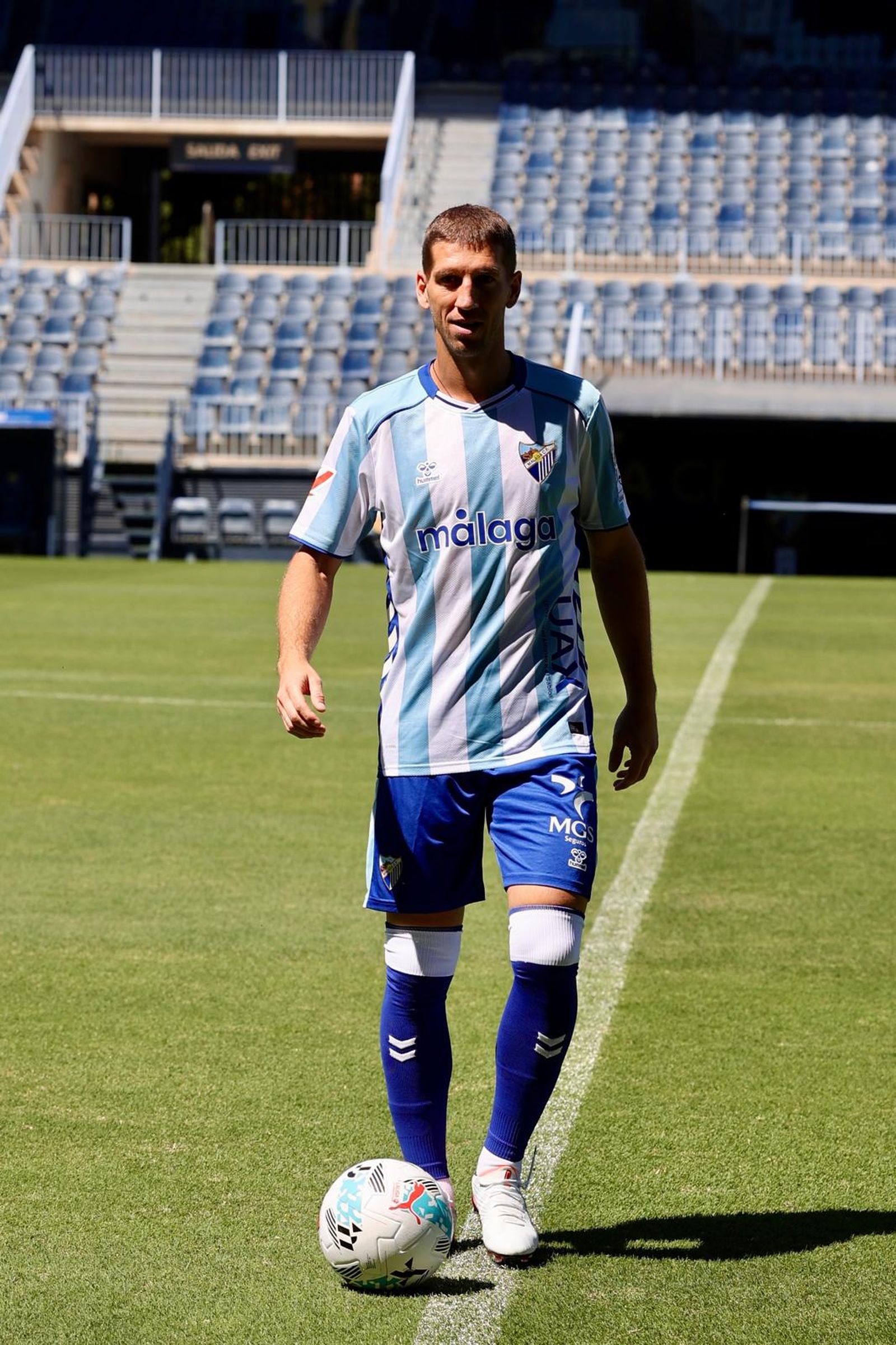 Las primeras imágenes de Brasanac como jugador del Málaga CFº