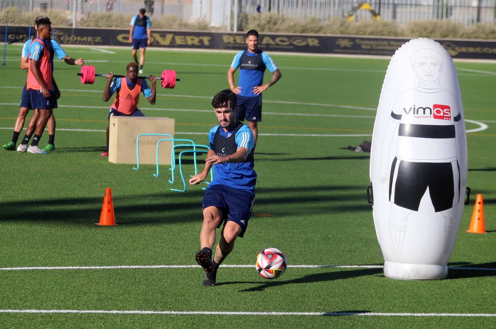 Imágenes del entrenamiento del Recre