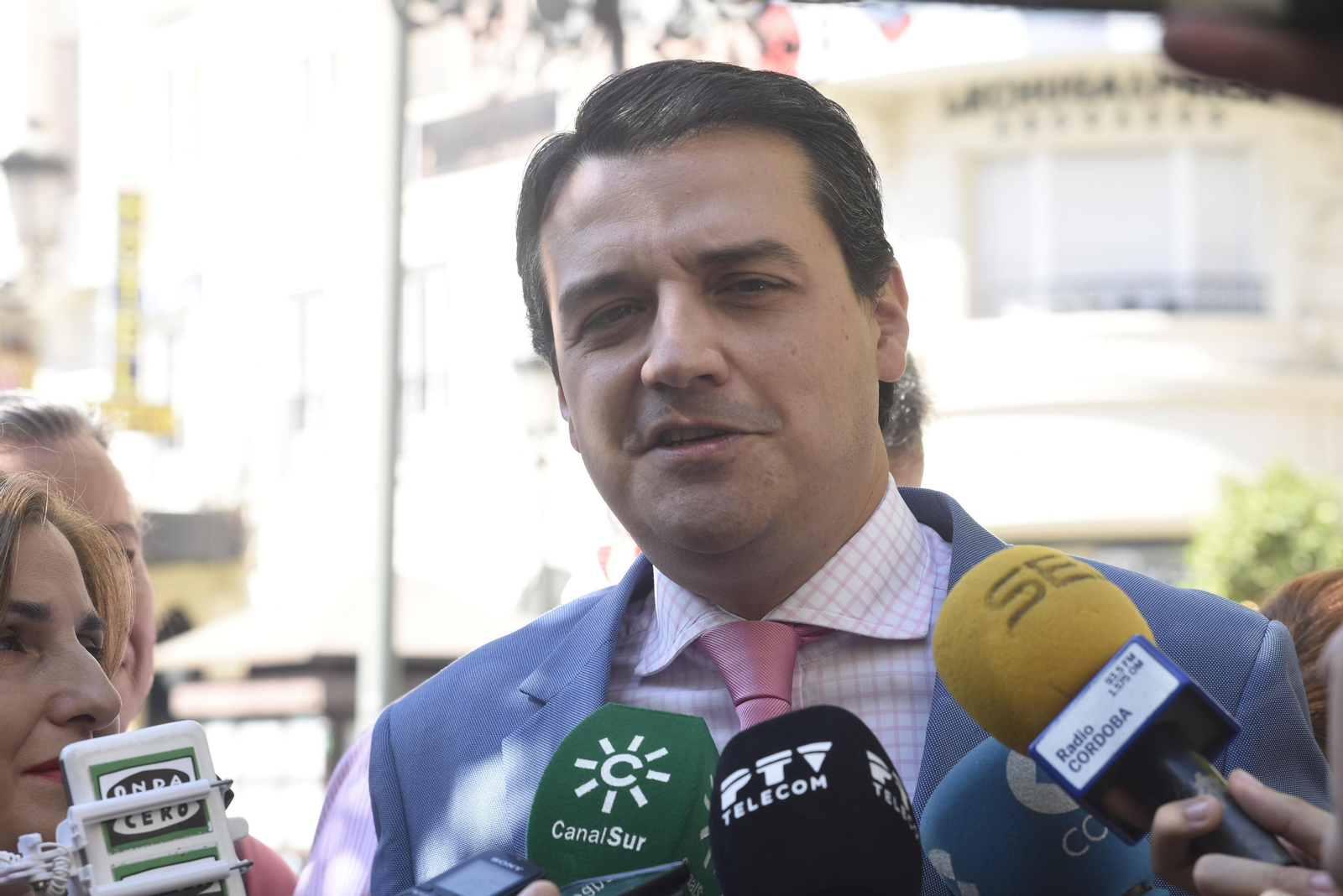 Bellido, durante una atención a los medios de comunicación.