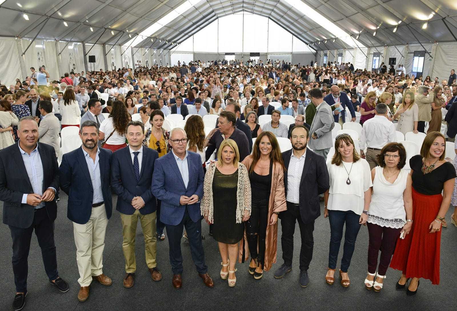 La consejera Lina Gálvez y otras autoridades, ayer en Jerez durante el evento.