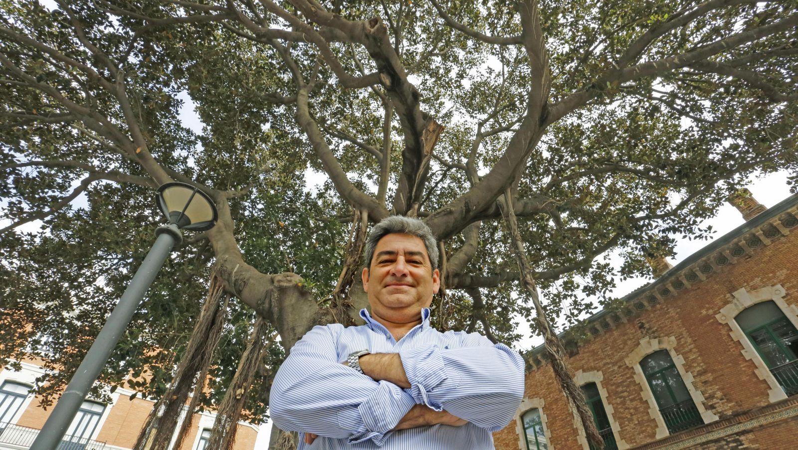 Juan Baquero posa para la entrevista