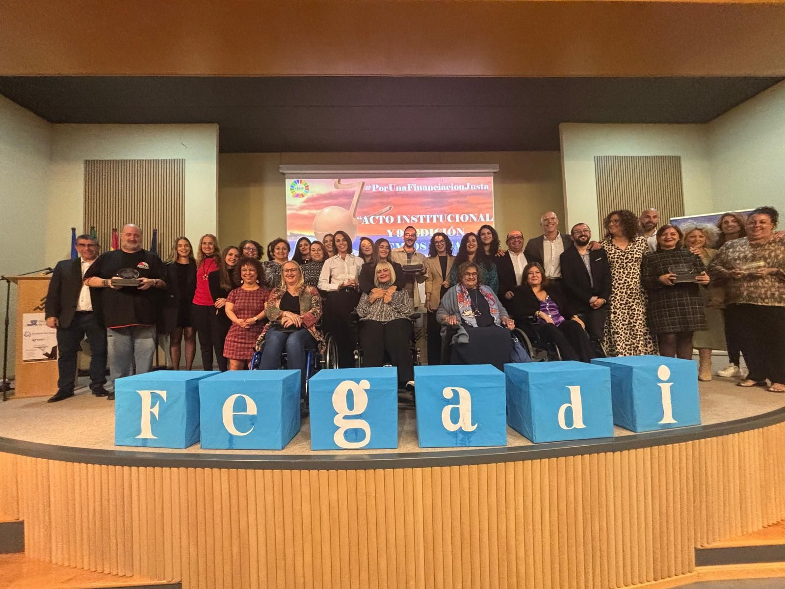 Los premiados en el acto de Fegadi. Los premiados en el acto de Fegadi.