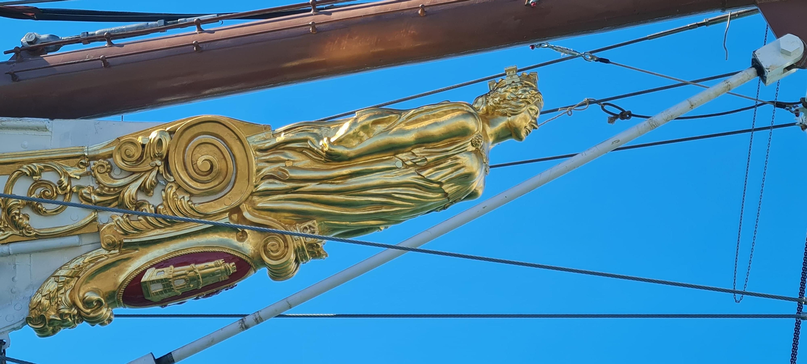 Mascarón de proa del 'Juan Sebastián de Elcano'