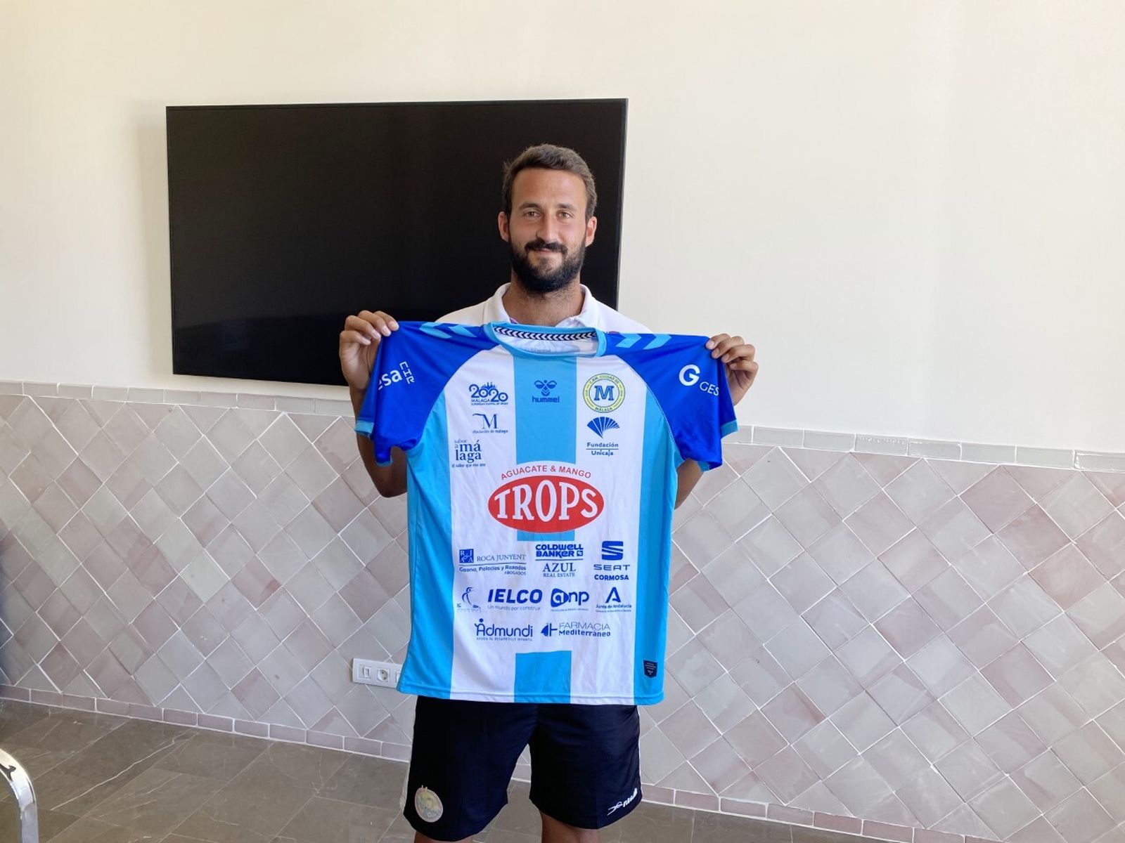 Albero Castro, con la camiseta del Iberoquinoa.