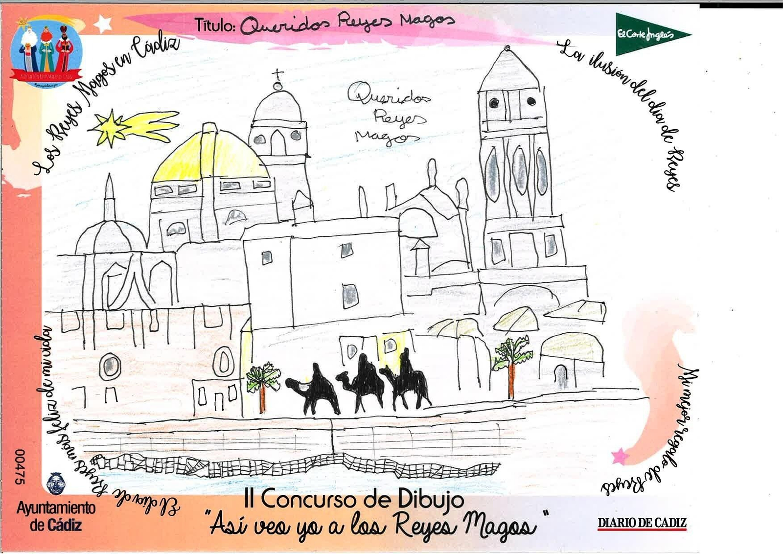 Las felicitaciones finalistas del II Concurso de Dibujo 'Así veo yo a los Reyes Magos'