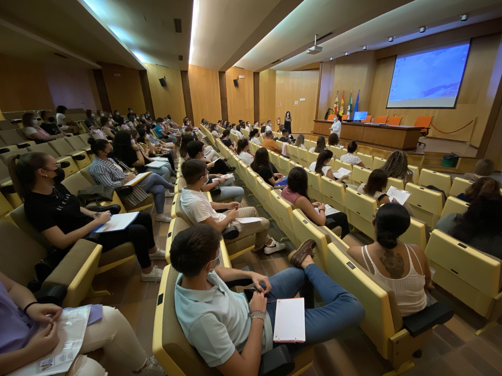 Sesión de bienvenida al alumnado de prácticas en el Hospital Infanta Margarita.