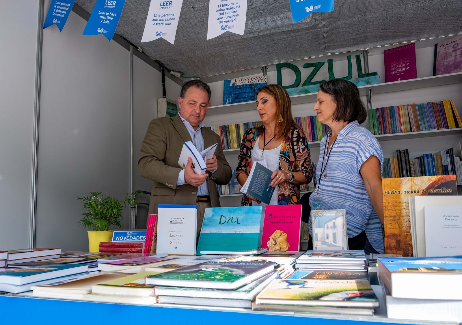 David Toscano en la Feria del Libro.