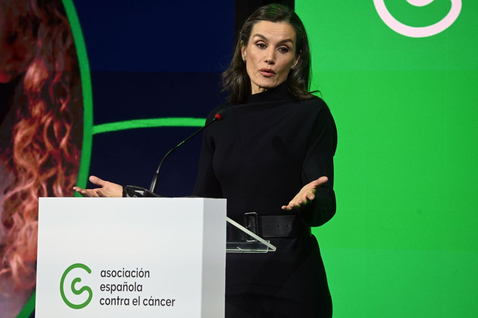 La reina Letizia preside el acto institucional de la AECC.