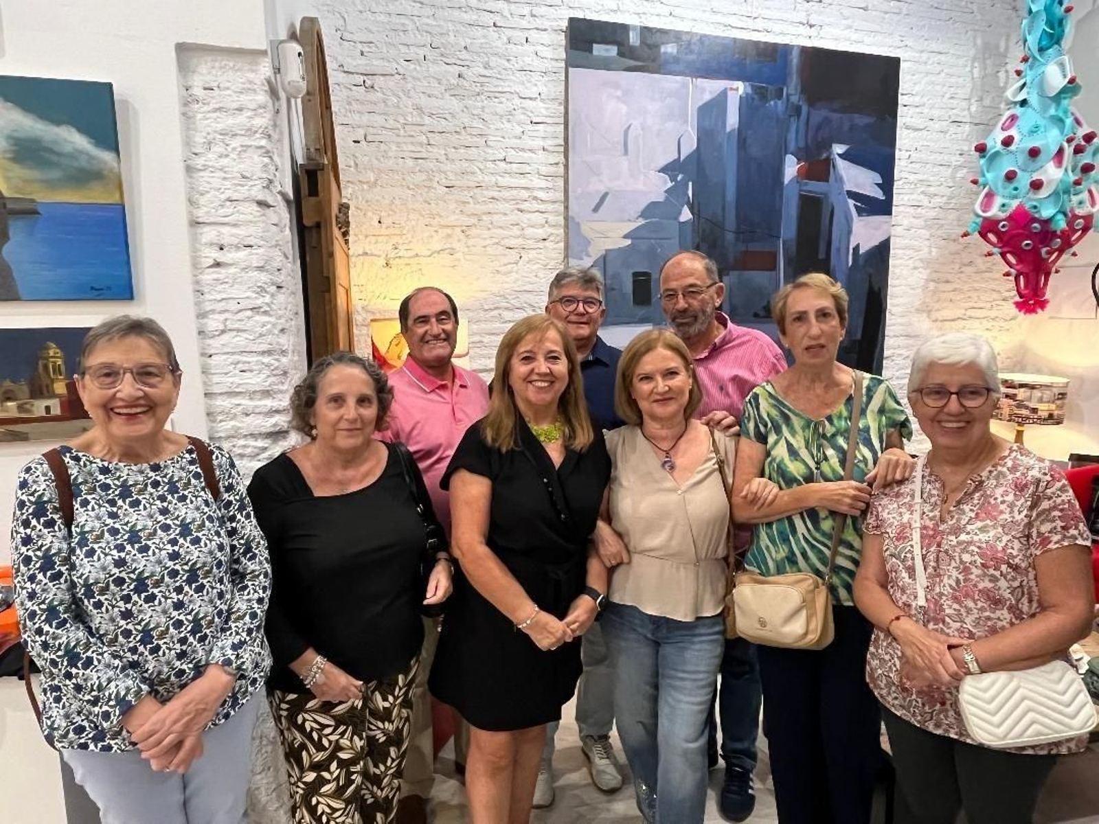Paqui Cea, Elvira Frende, Fulgencio Cortés, Encarna Díaz, Maribel Arufe, Ramón Pérez, Fernando Santiago, Flori Espinosa y Ana García.
