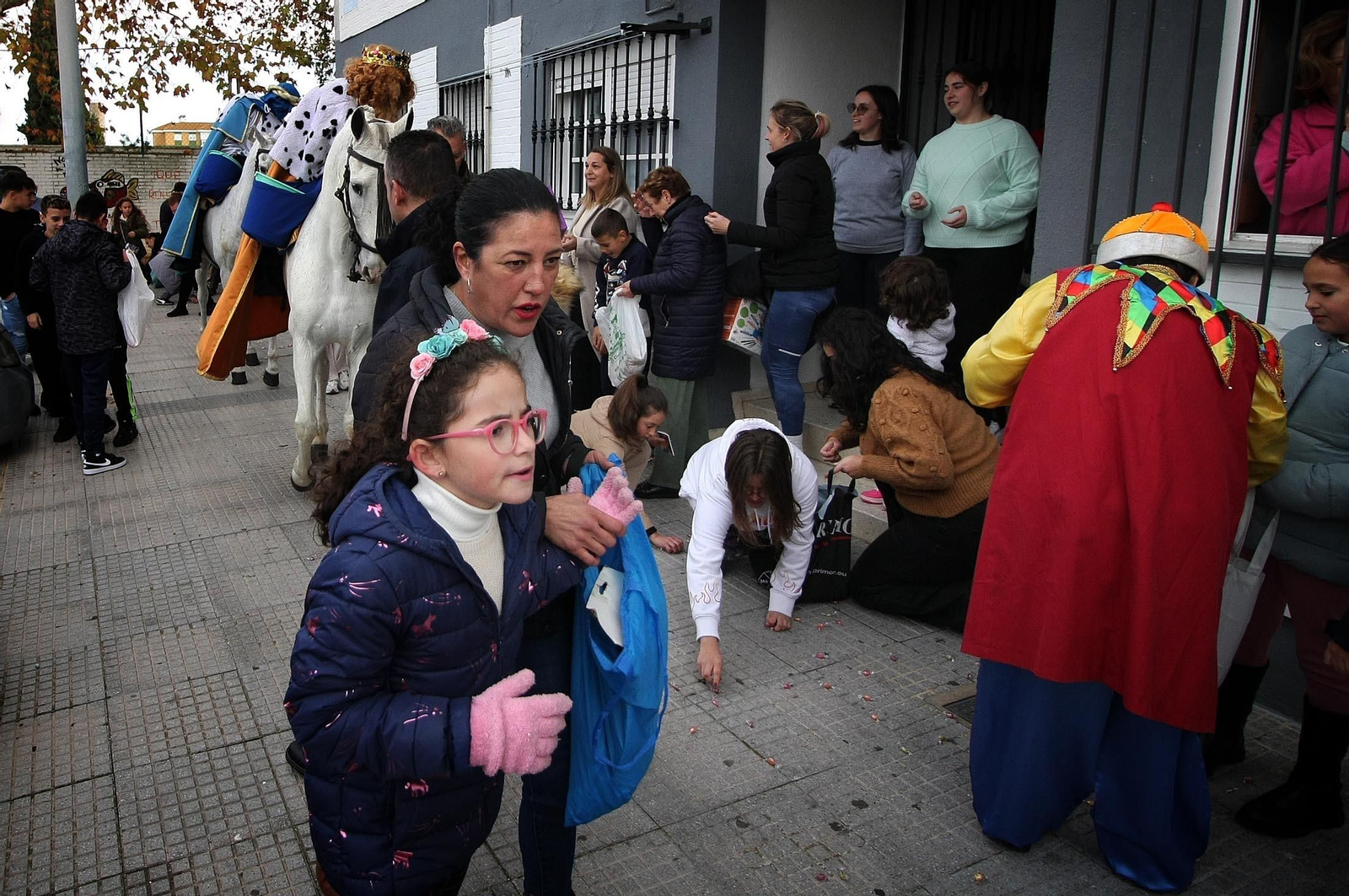 Imágenes de los Reyes Magos en la barriada de la Hispanidad