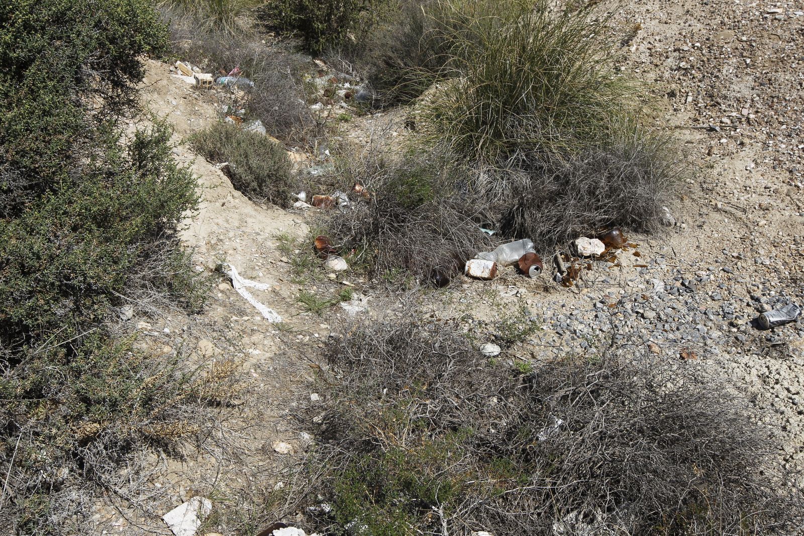 Fotogalería basura en el Desierto de Tabernas