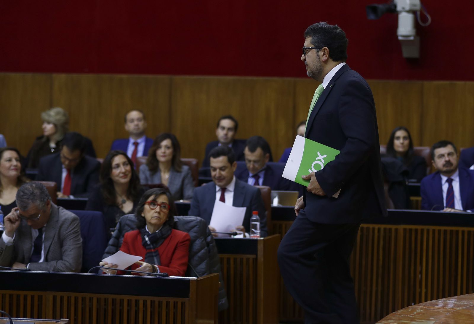 Francisco Serrano, en el Parlamento de Andalucía.