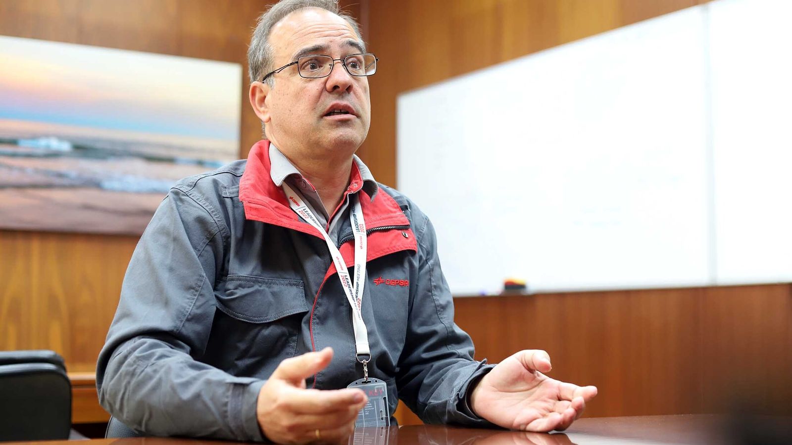 Jorge Acitores, durante la entrevista.