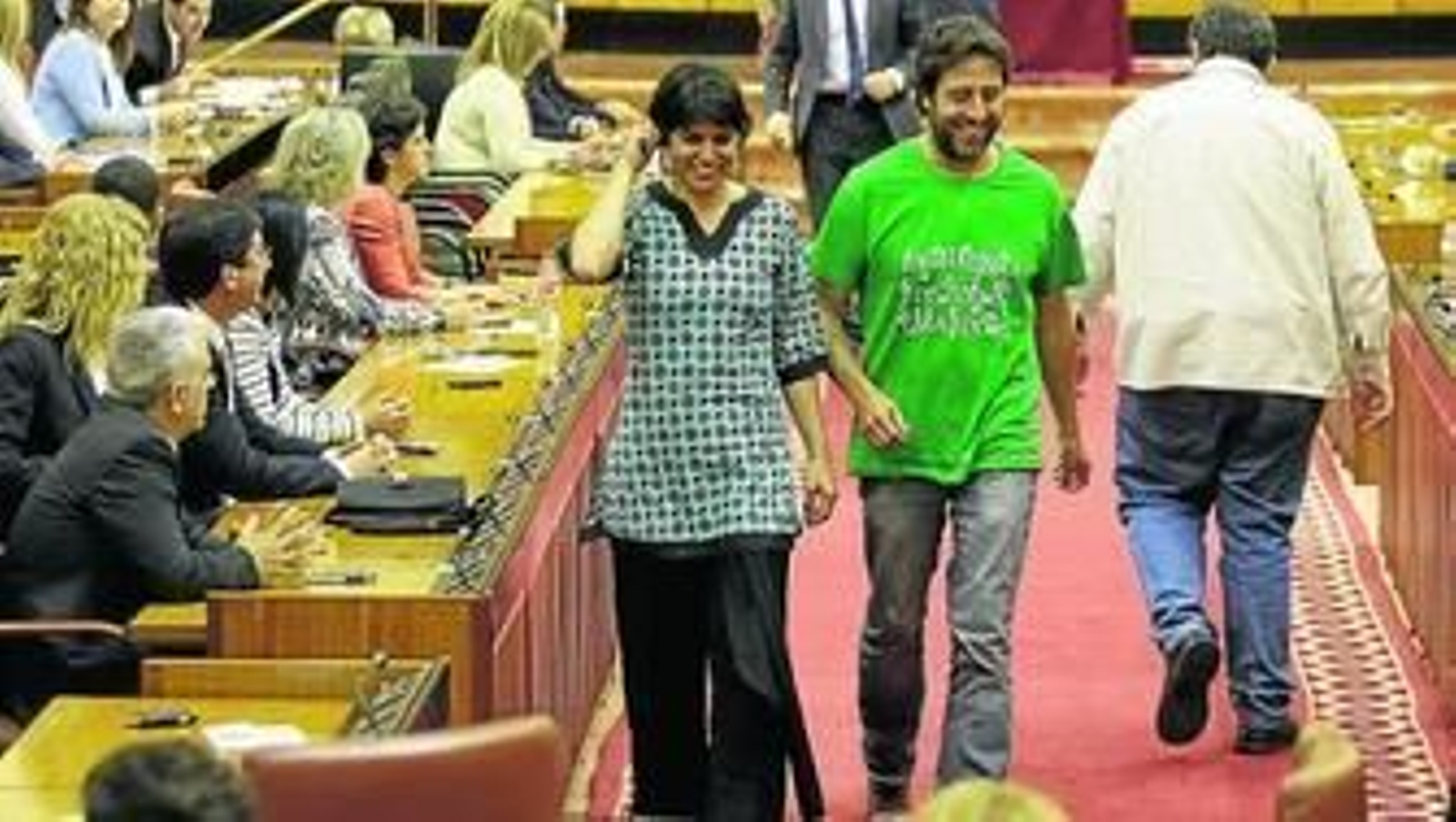 Luis Pizarro en el recuento de votos.