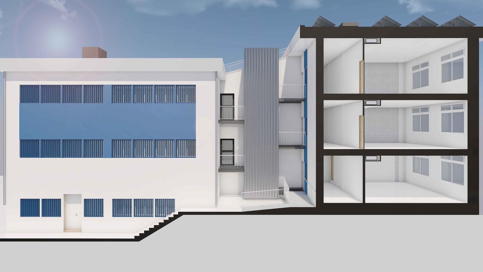 Mapa del futuro edificio IES Santa Catalina de Alejandría, Jaén.