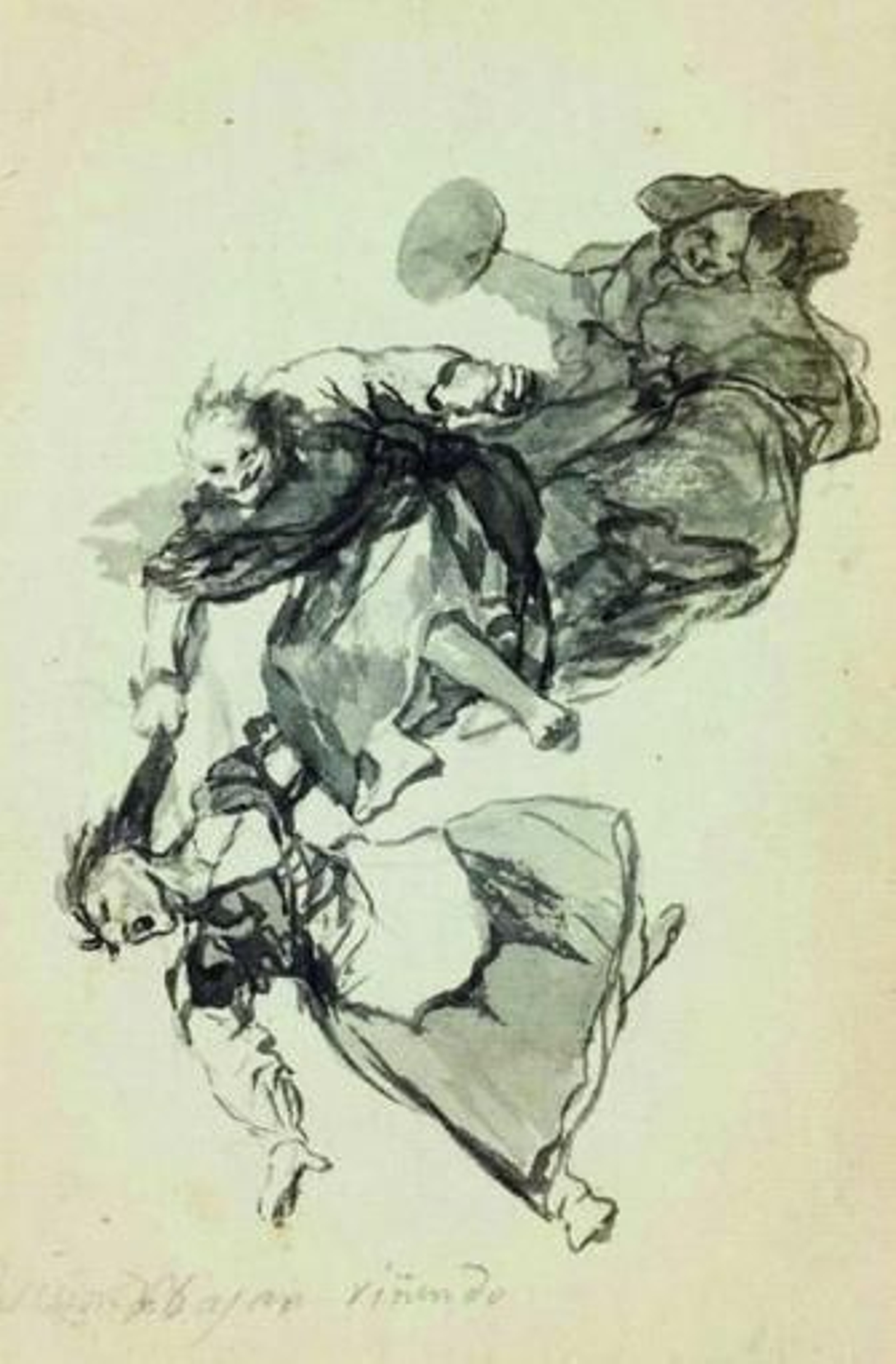 'Bajan riñendo' se convitió ayer en el cuadro más caro de Goya.