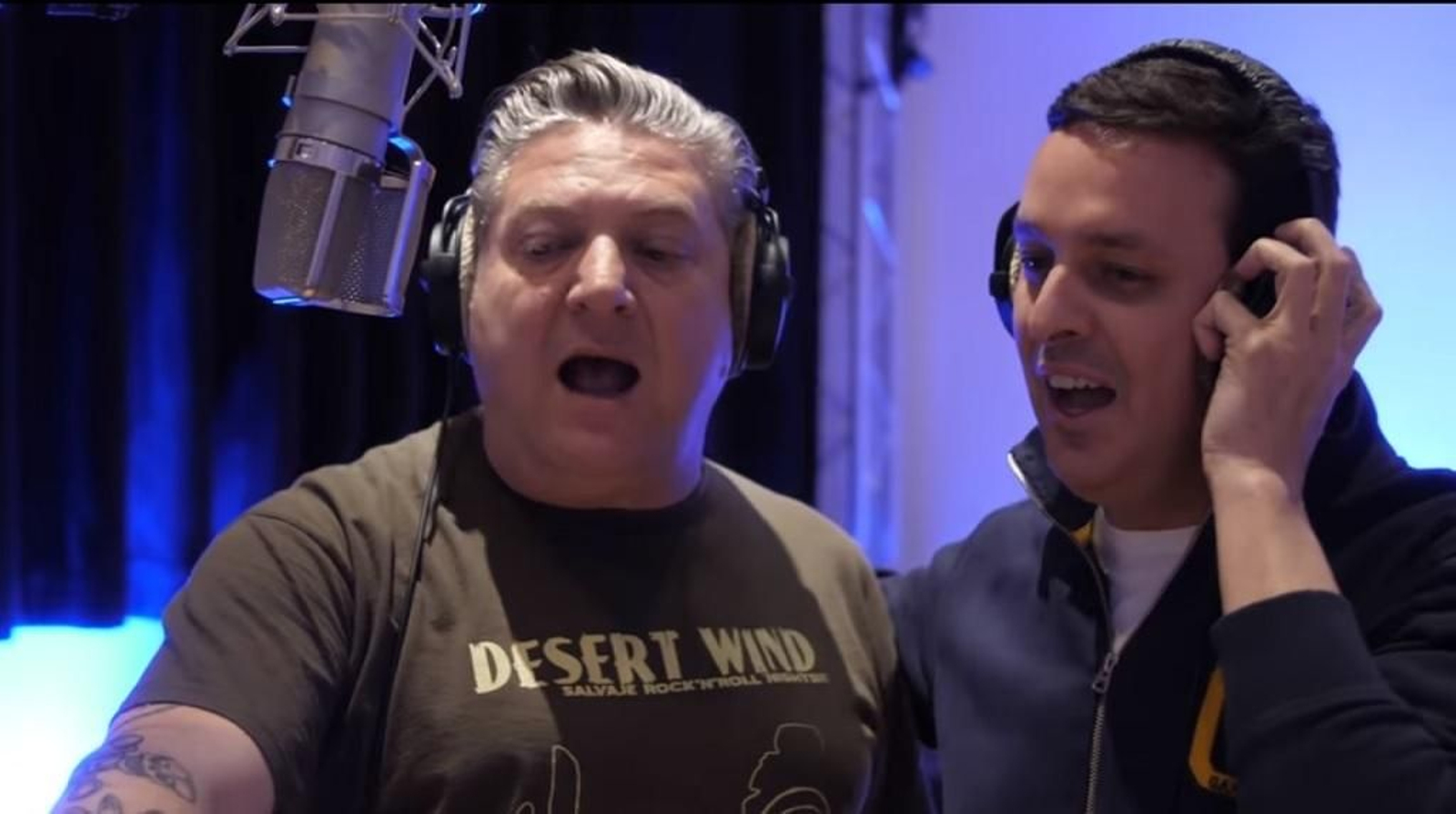 Diego Cruz junto a Javier Aureliano García.