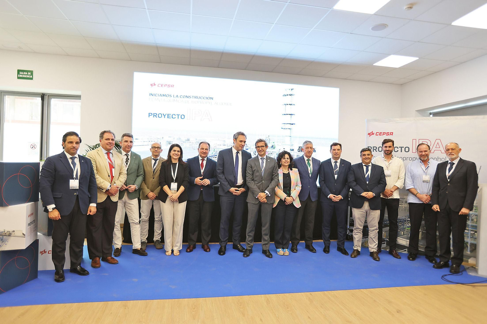 Imágenes de la presentación de la nueva planta de alcohol isopropílico (IPA) de CEPSA en Huelva