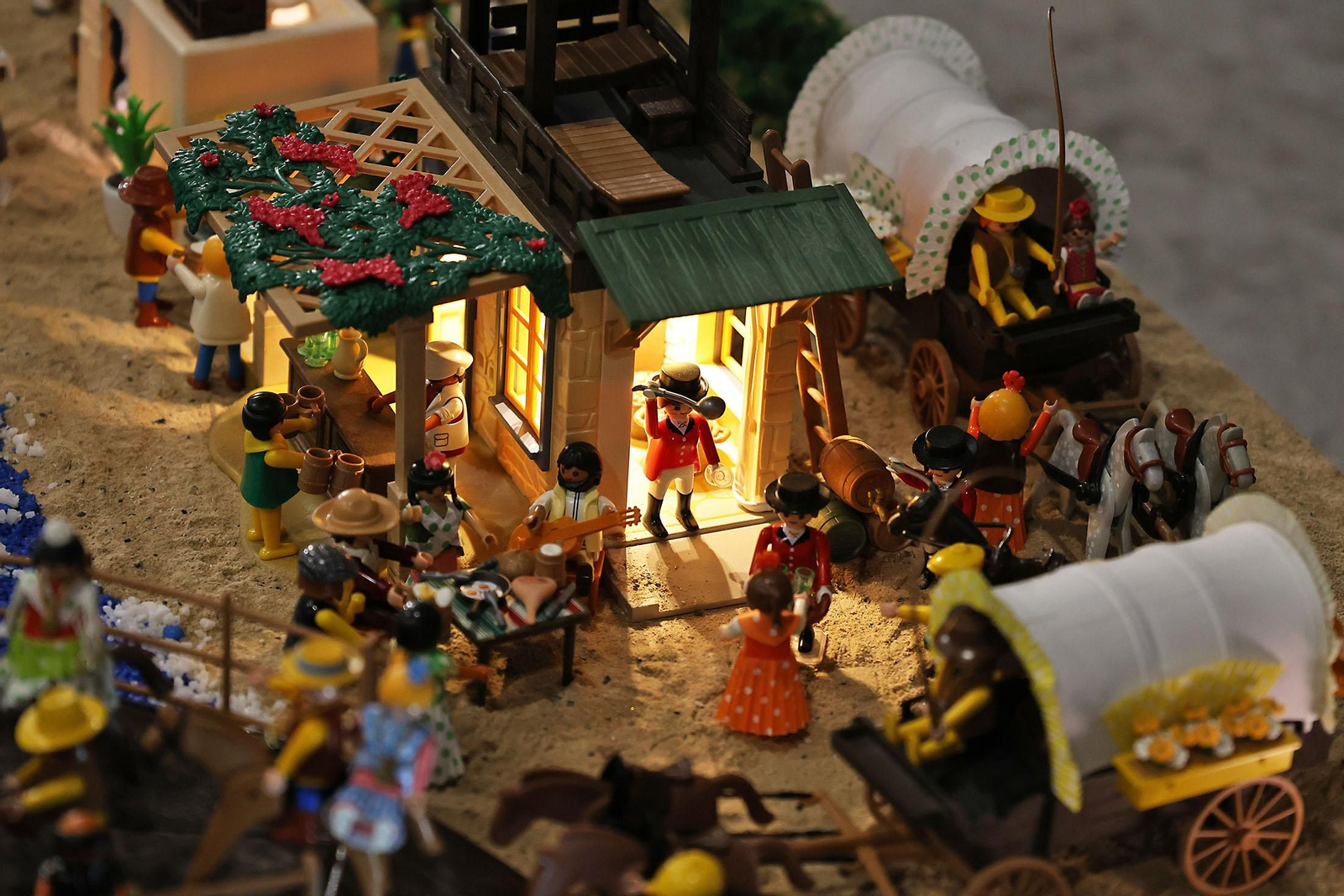 Imágenes del Belén de Playmobil más grande del mundo dedicado al Rocío