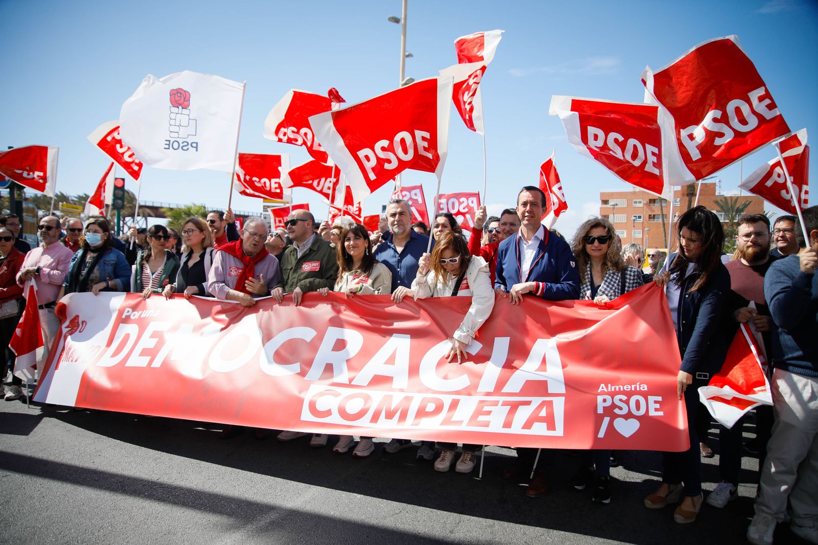 Las imágenes de la manifestación del Día del Trabajador en Almería