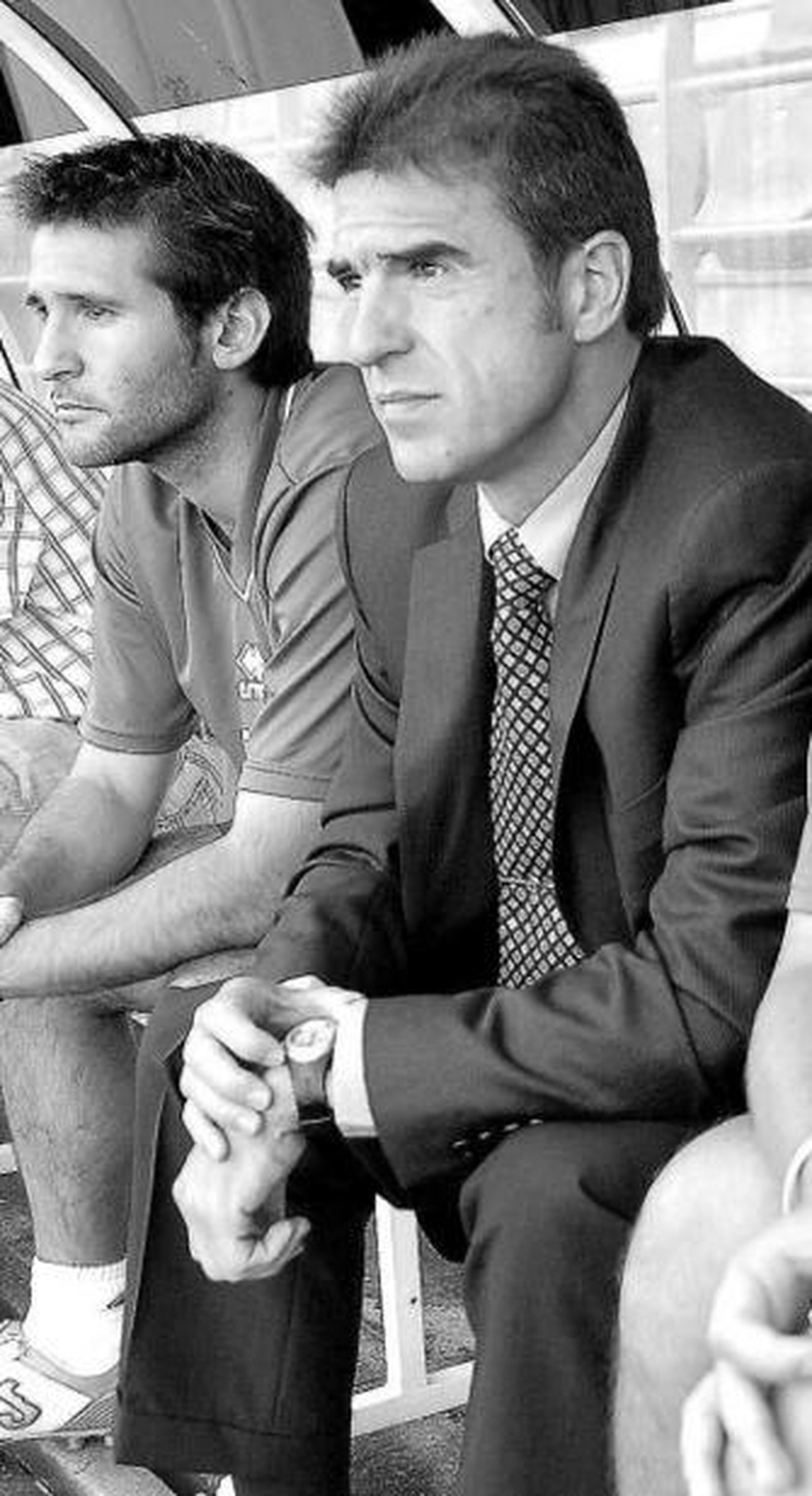 Arconada mide el tiempo que le queda para aterrizar en Almería.