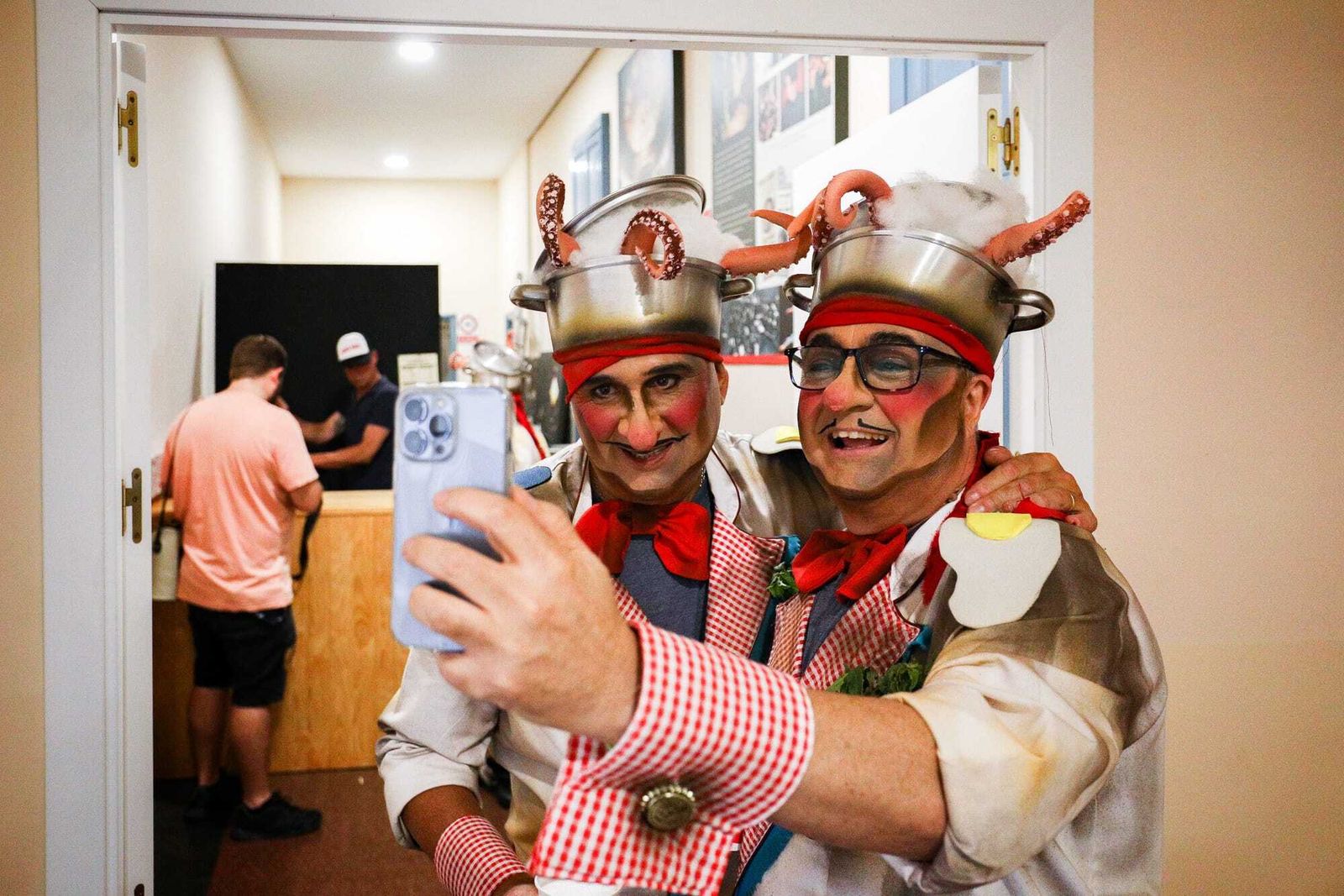 Ambiente en camerinos