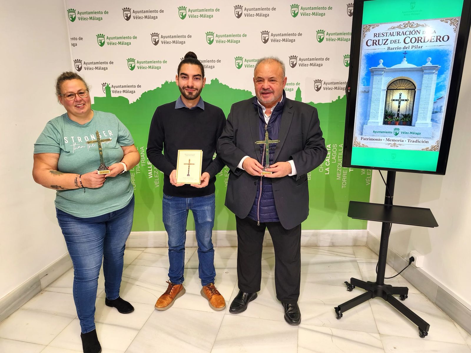 Acto de presentación de la restauración de la Cruz del Cordero