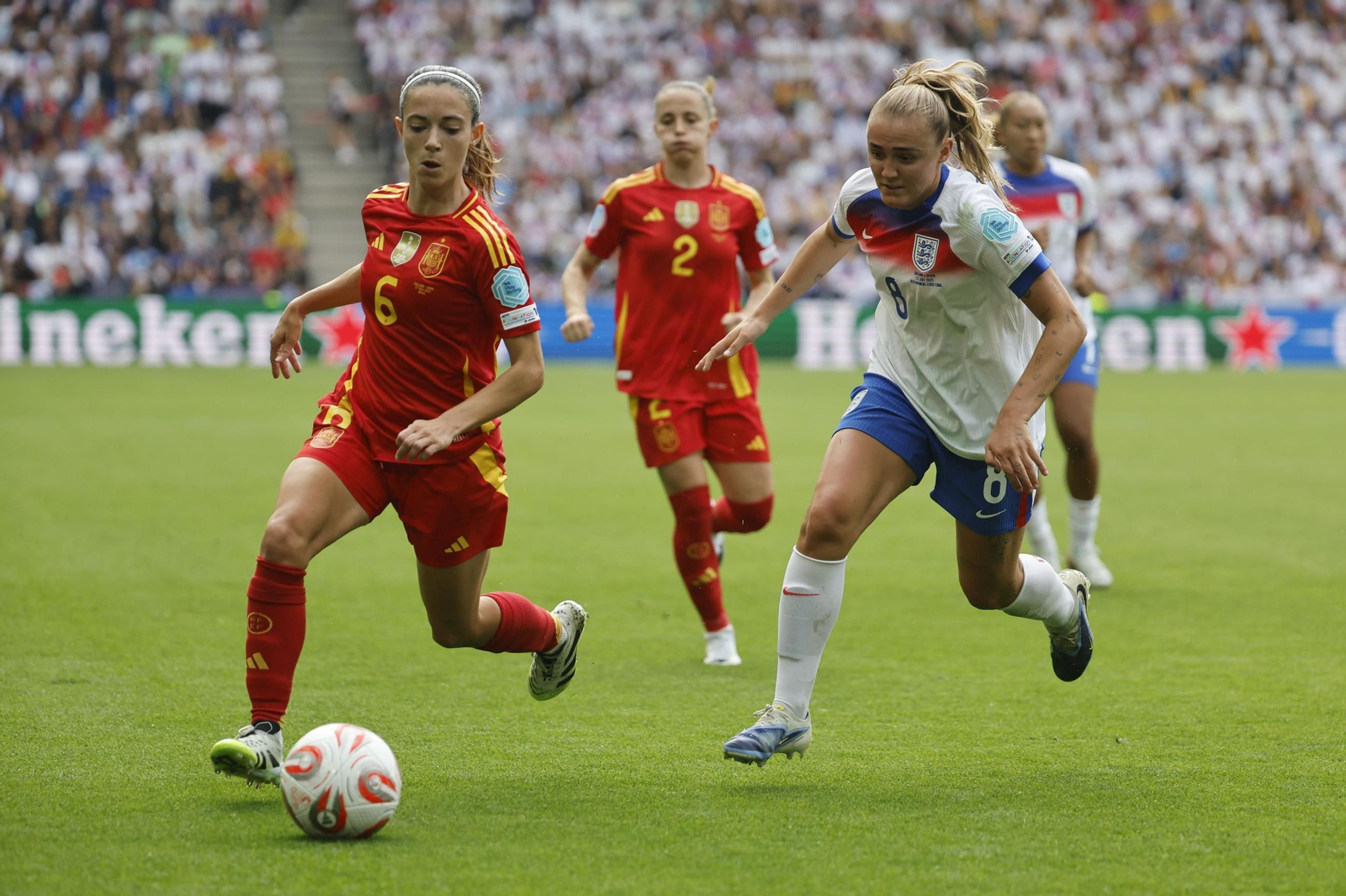 Las mejores imágenes de la final España - Inglaterra de la Eurocopa femenina