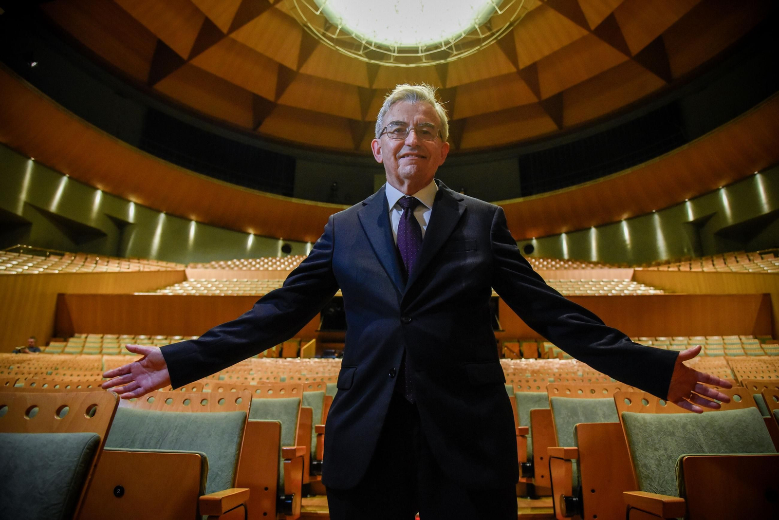 José Joaquín León durante la entrevista.