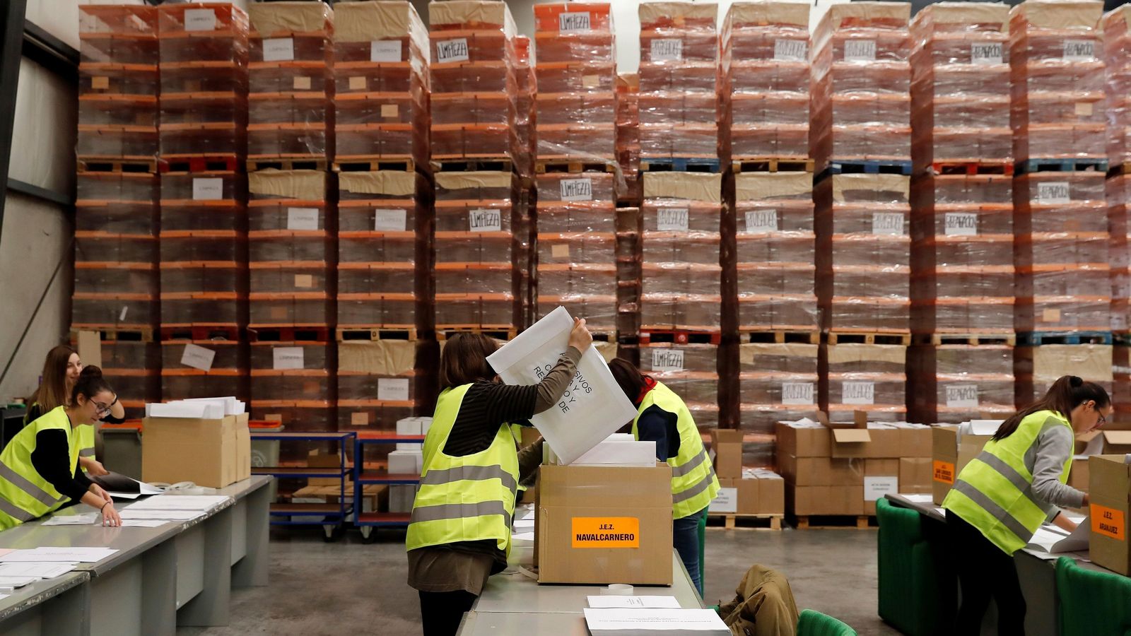 Imagen de archivo de un centro logístico