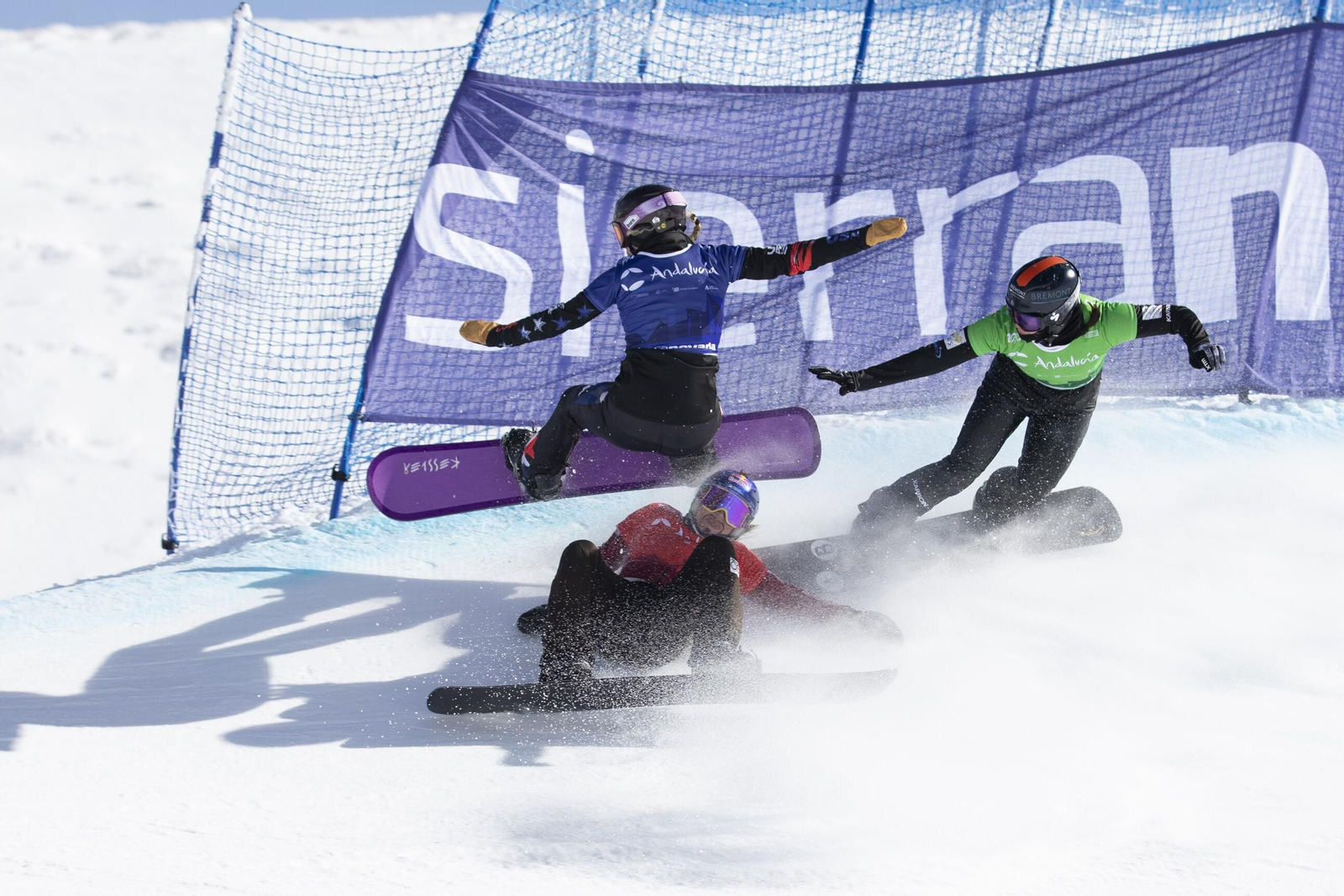 Competidores en una de las finales de este domingo