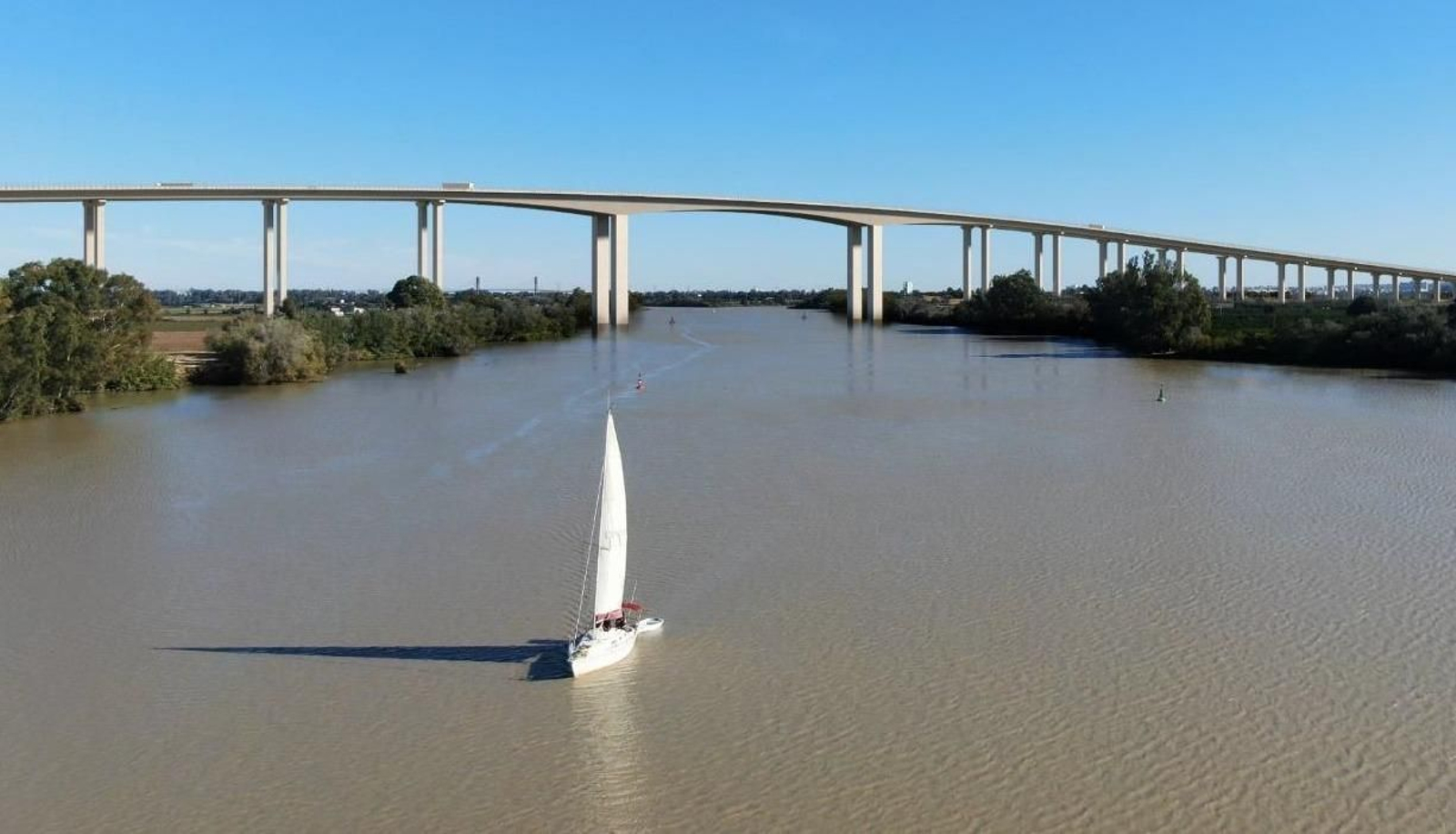 El puente de la SE-40 sobre el Guadalquivir será el más grande de Europa.