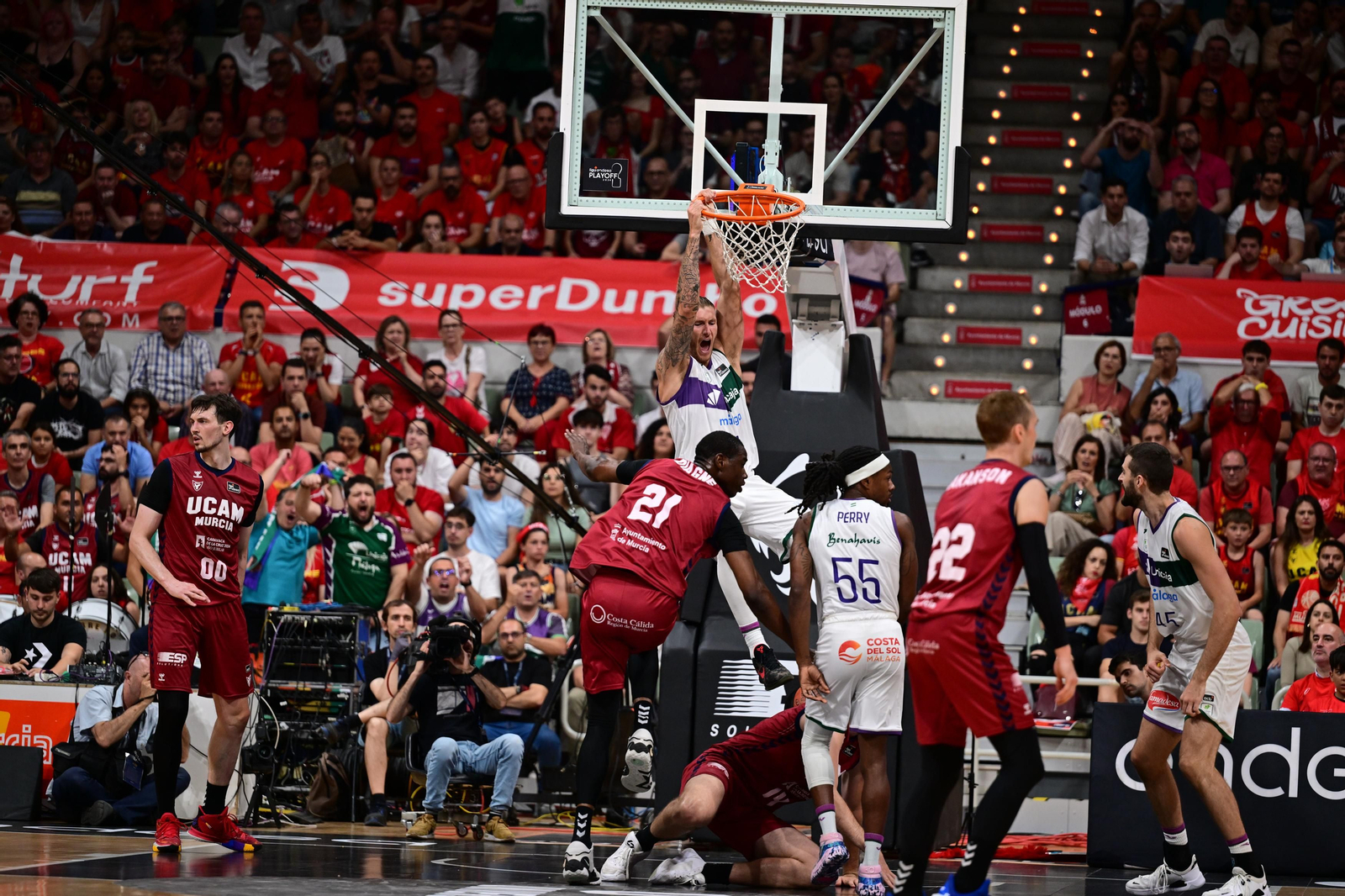 Las fotos del UCAM Murcia - Unicaja, 4º partido de las semifinales de ACB