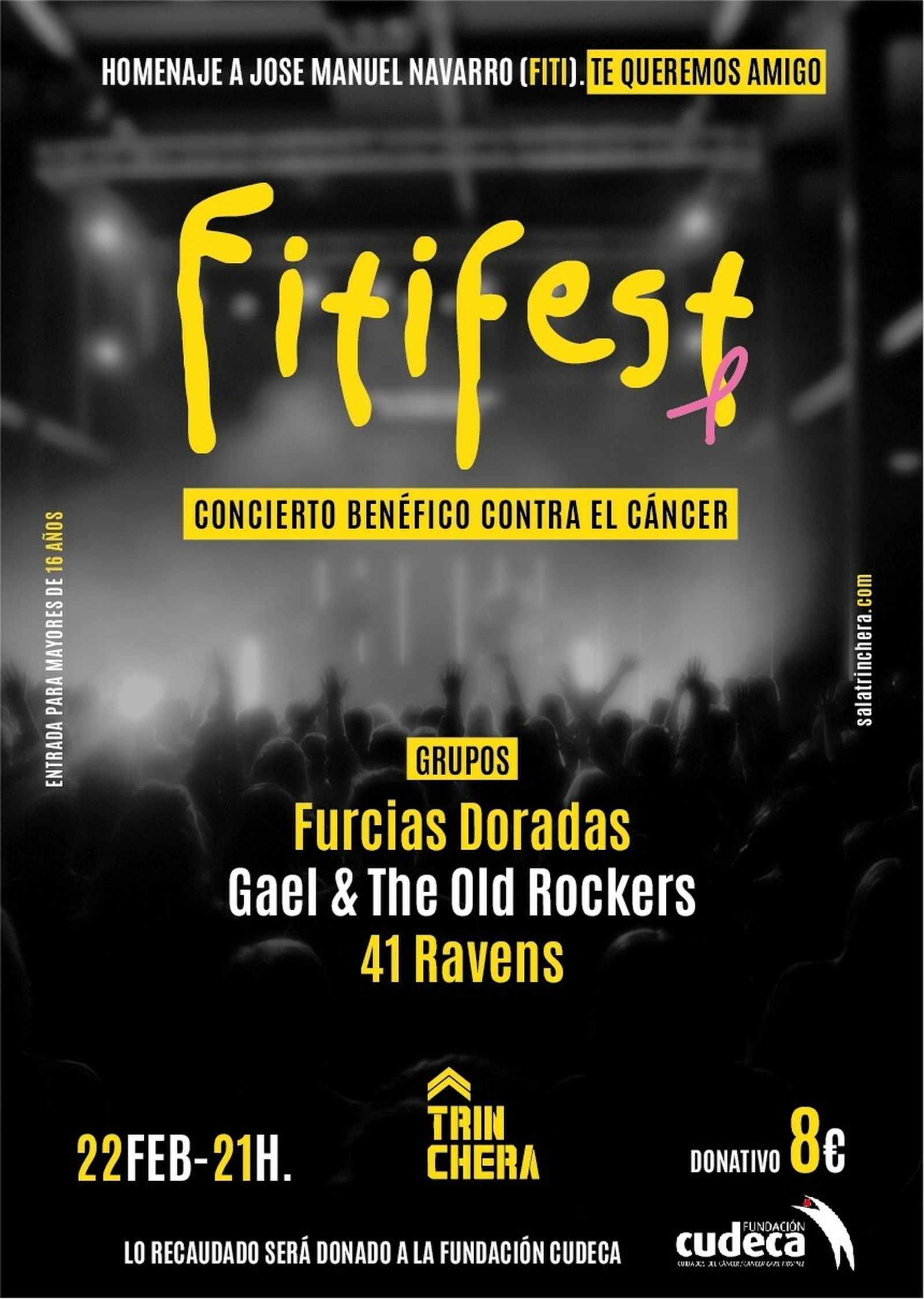 Cartel del Festival a beneficio de Cudeca.
