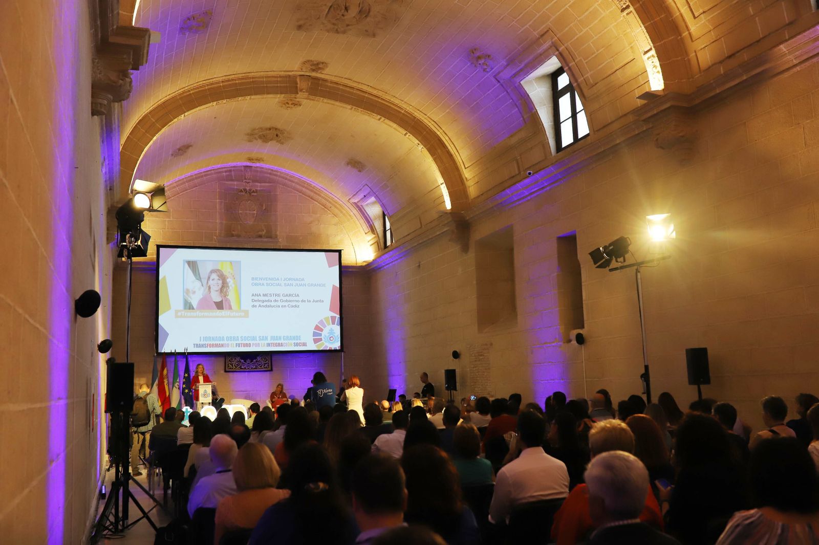 Inauguración de las jornadas de la Obra Social San Juan Grande, este jueves en los Claustros.