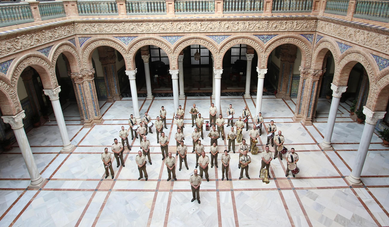 Imagen de la Unidad de Música del Cuartel General de la Flota de la Fuerza Terrestre, conocida también como la Banda de Soria 9.