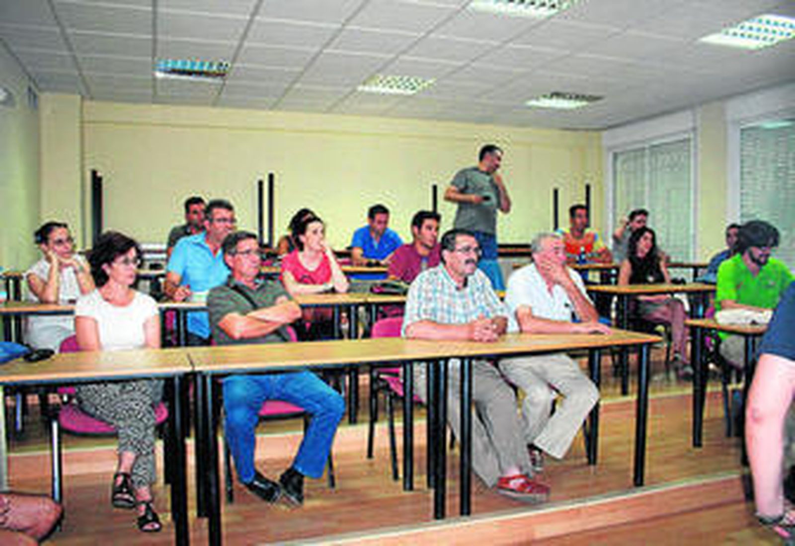 Los empresarios, durante las jornadas.